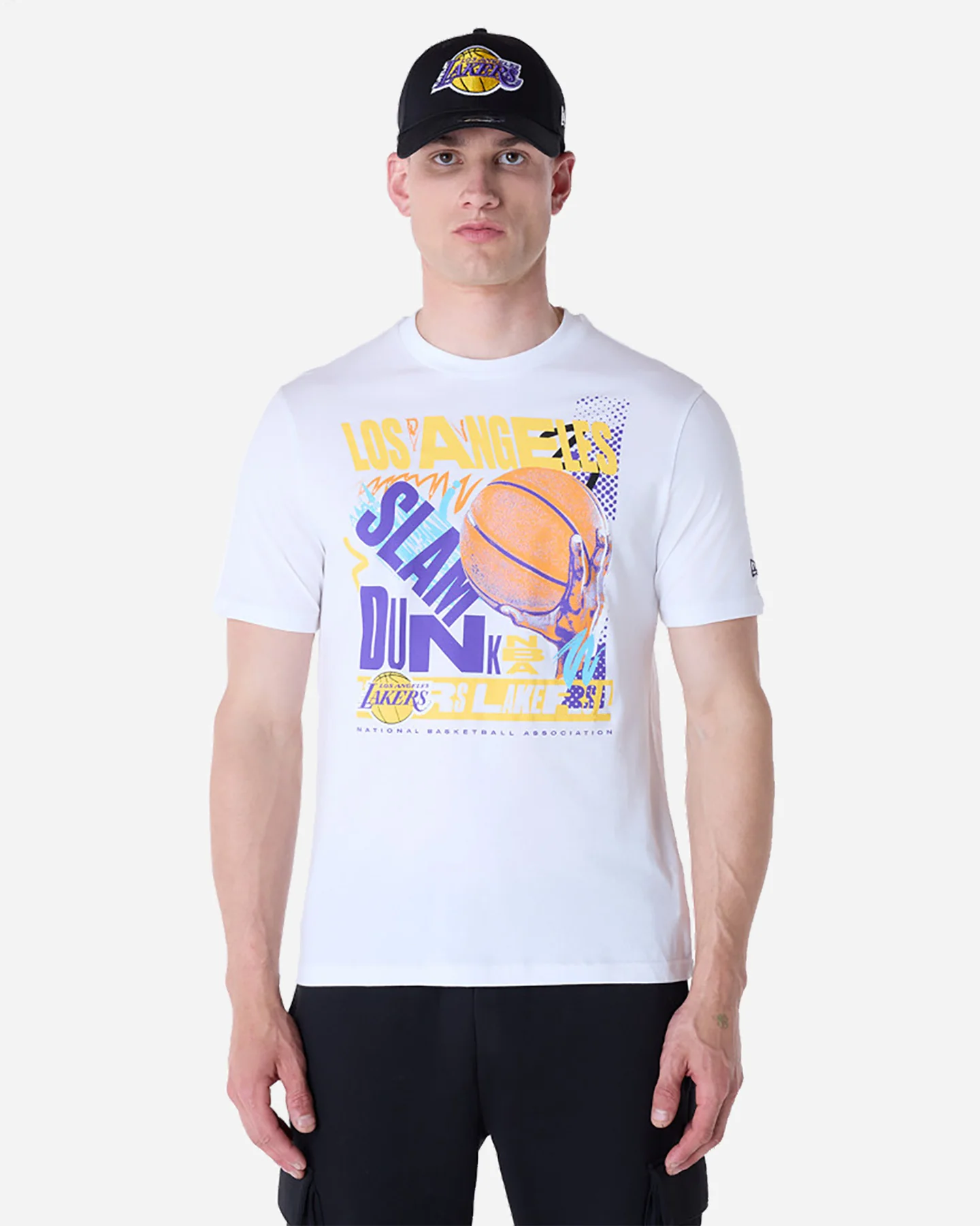 ABBIGLIAMENTO BASKET NEW ERA NBA FONT GRAPHIC LAKERS M