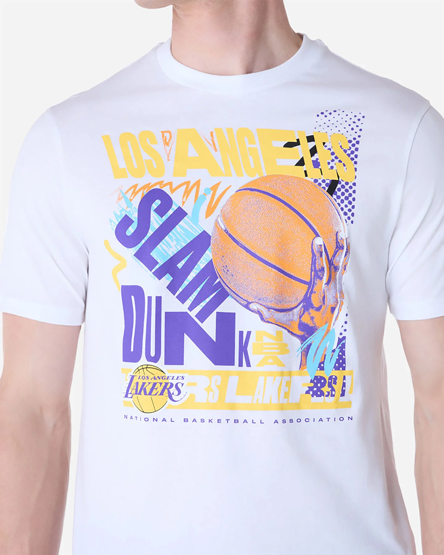 ABBIGLIAMENTO BASKET NEW ERA NBA FONT GRAPHIC LAKERS M - Image 3