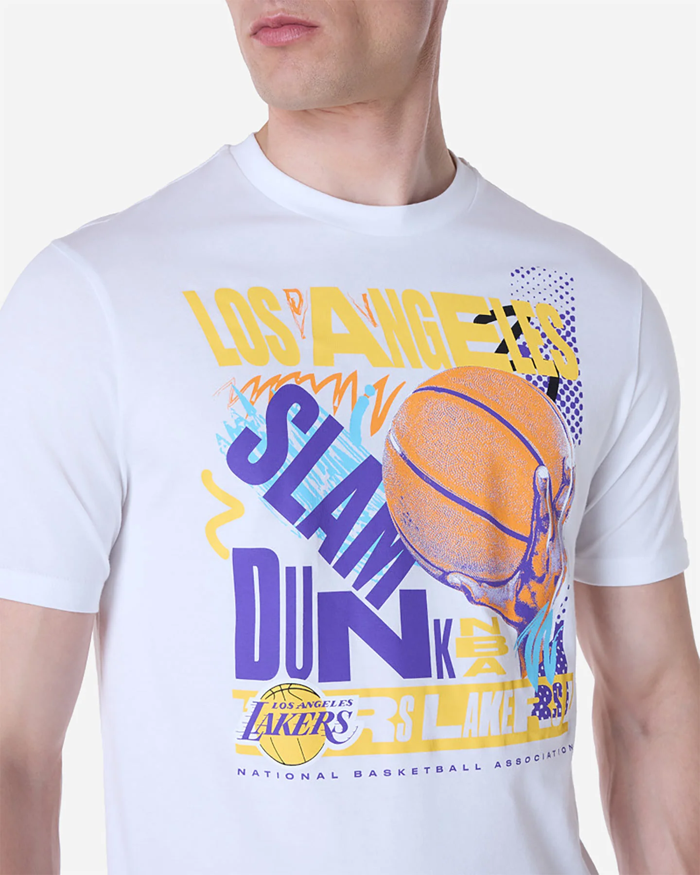ABBIGLIAMENTO BASKET NEW ERA NBA FONT GRAPHIC LAKERS M - Image 4