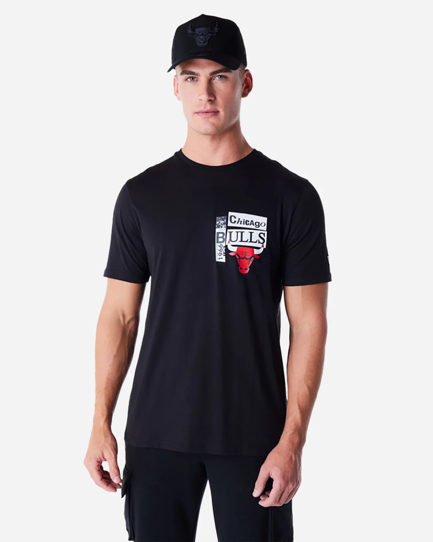 ABBIGLIAMENTO BASKET NEW ERA NBA NEWSPAPER BULLS M