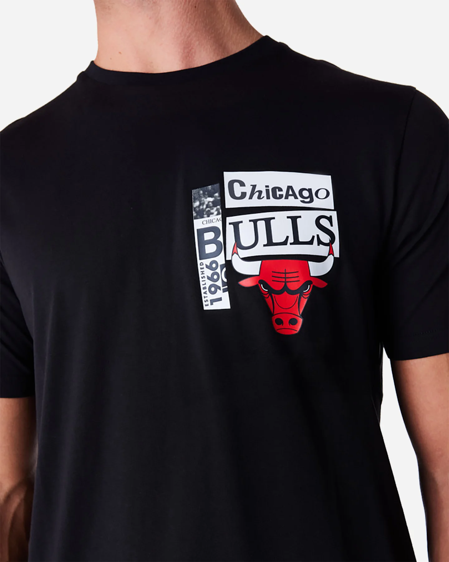 ABBIGLIAMENTO BASKET NEW ERA NBA NEWSPAPER BULLS M - Image 5