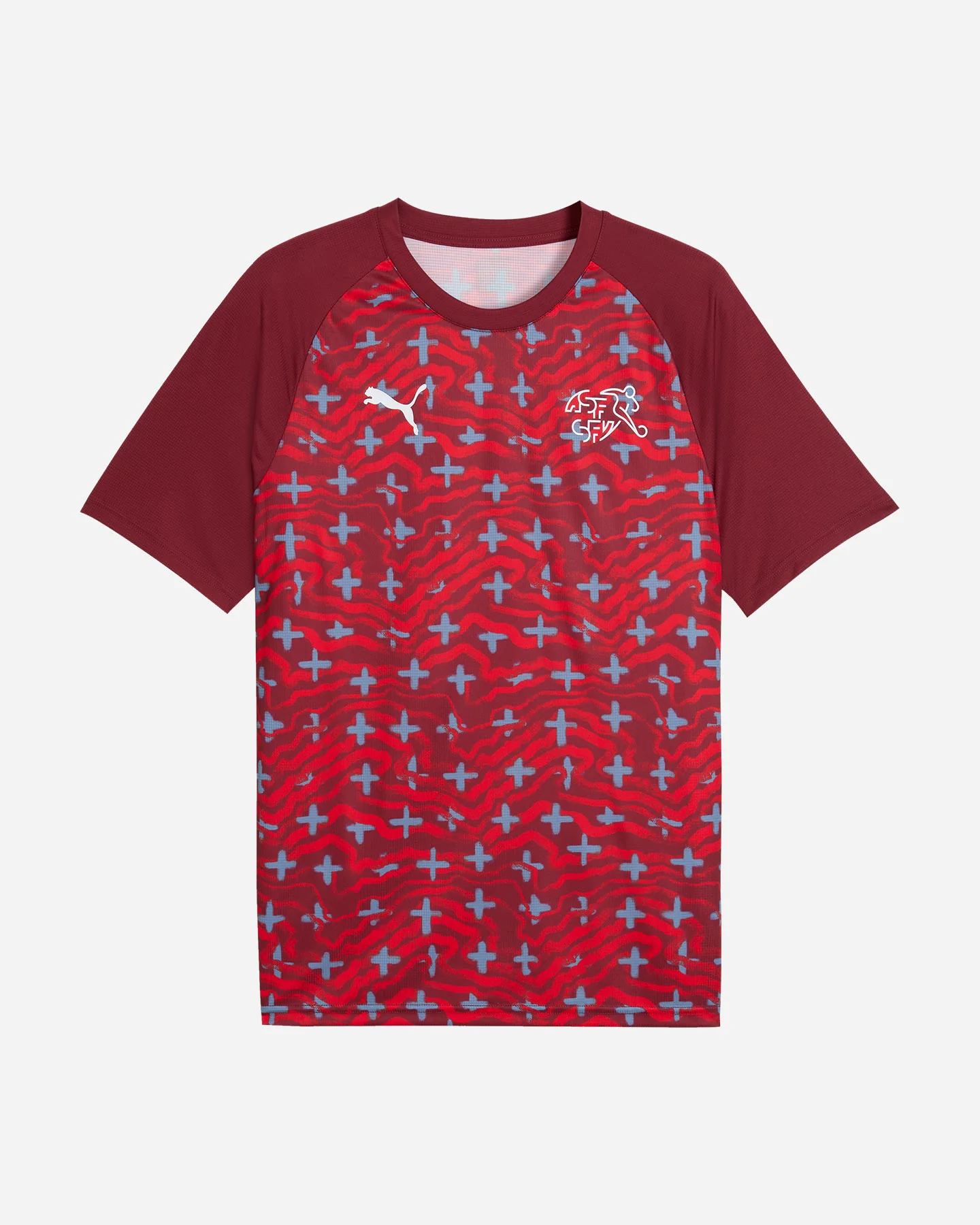 ABBIGLIAMENTO CALCIO UFFICIALE PUMA PREMATCH SVIZZERA 26 M