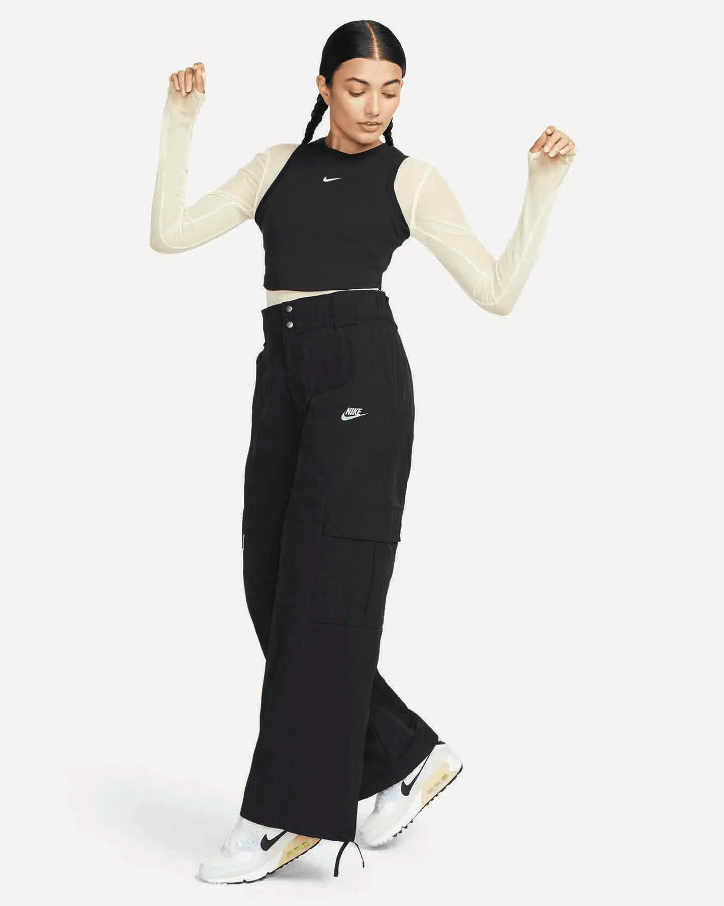 CANOTTA NIKE COST CROP SMALL LOGO ESSENTIALS W - Image 4