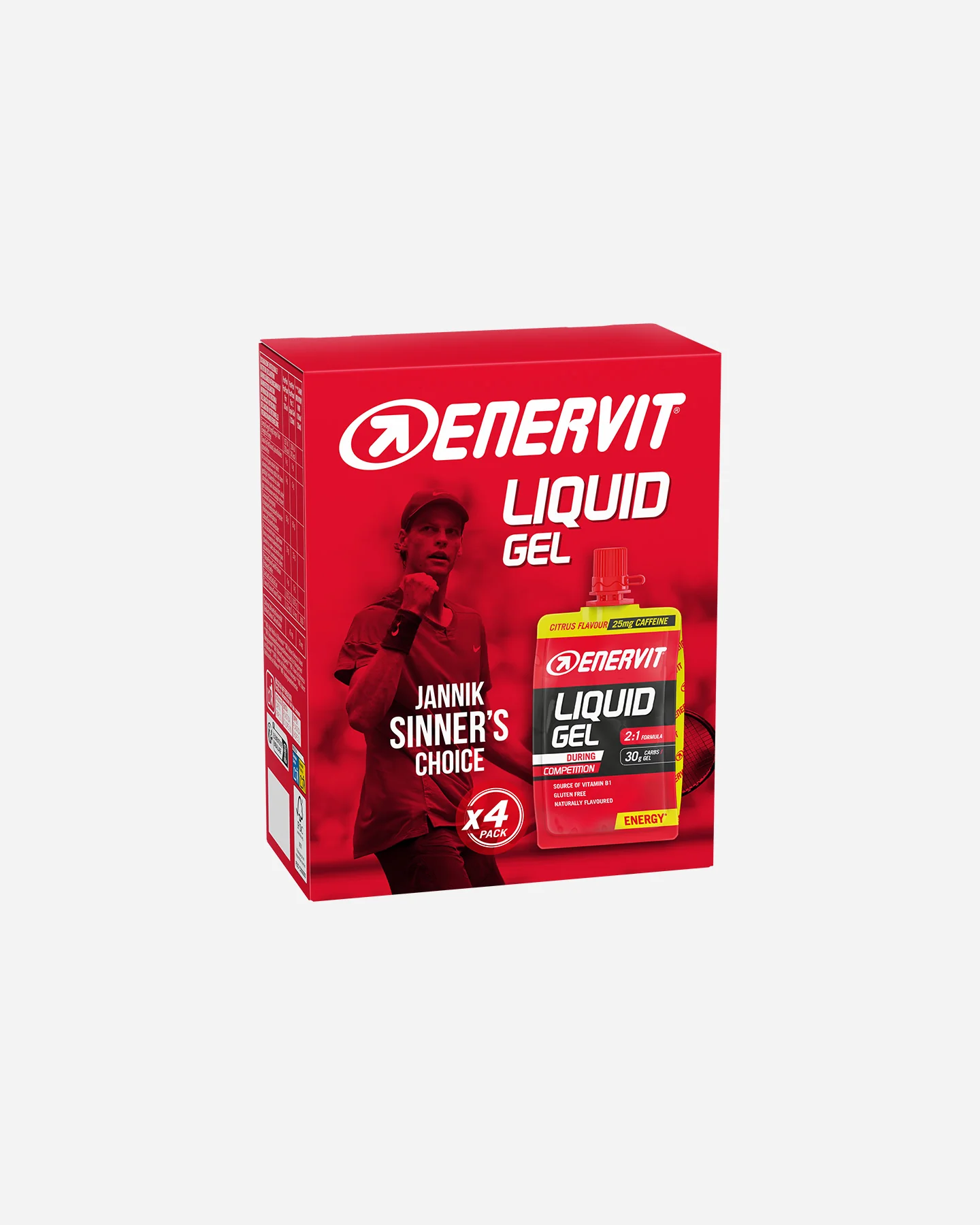 ENERGETICO ENERVIT LIQUID GEL AGRUMI 4 PACK 60 ML