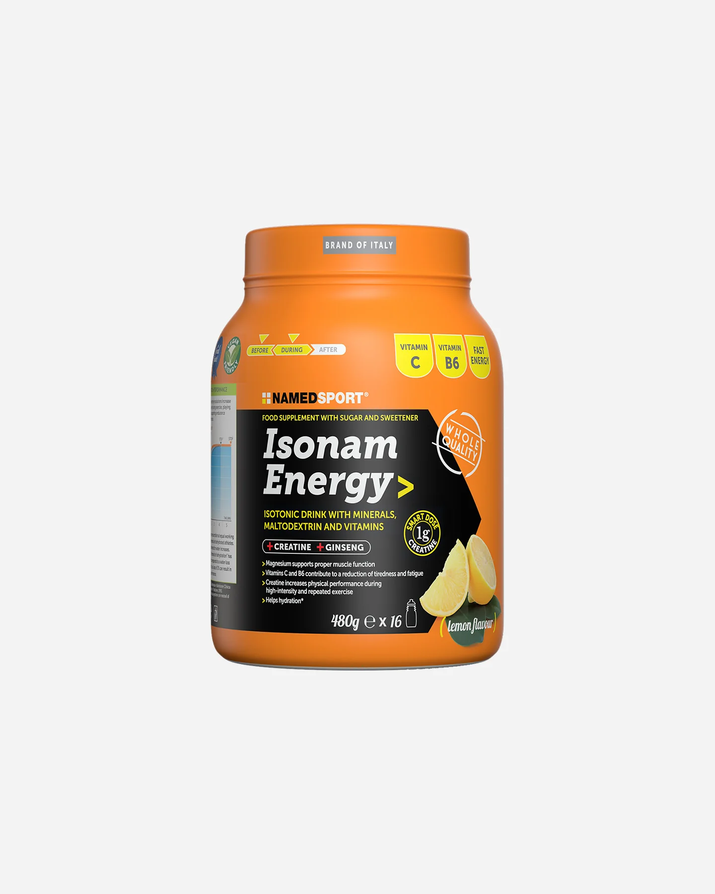 ENERGETICO NAMED SPORT ISONAM ENERGY LEMON 480G 1G CREATINA