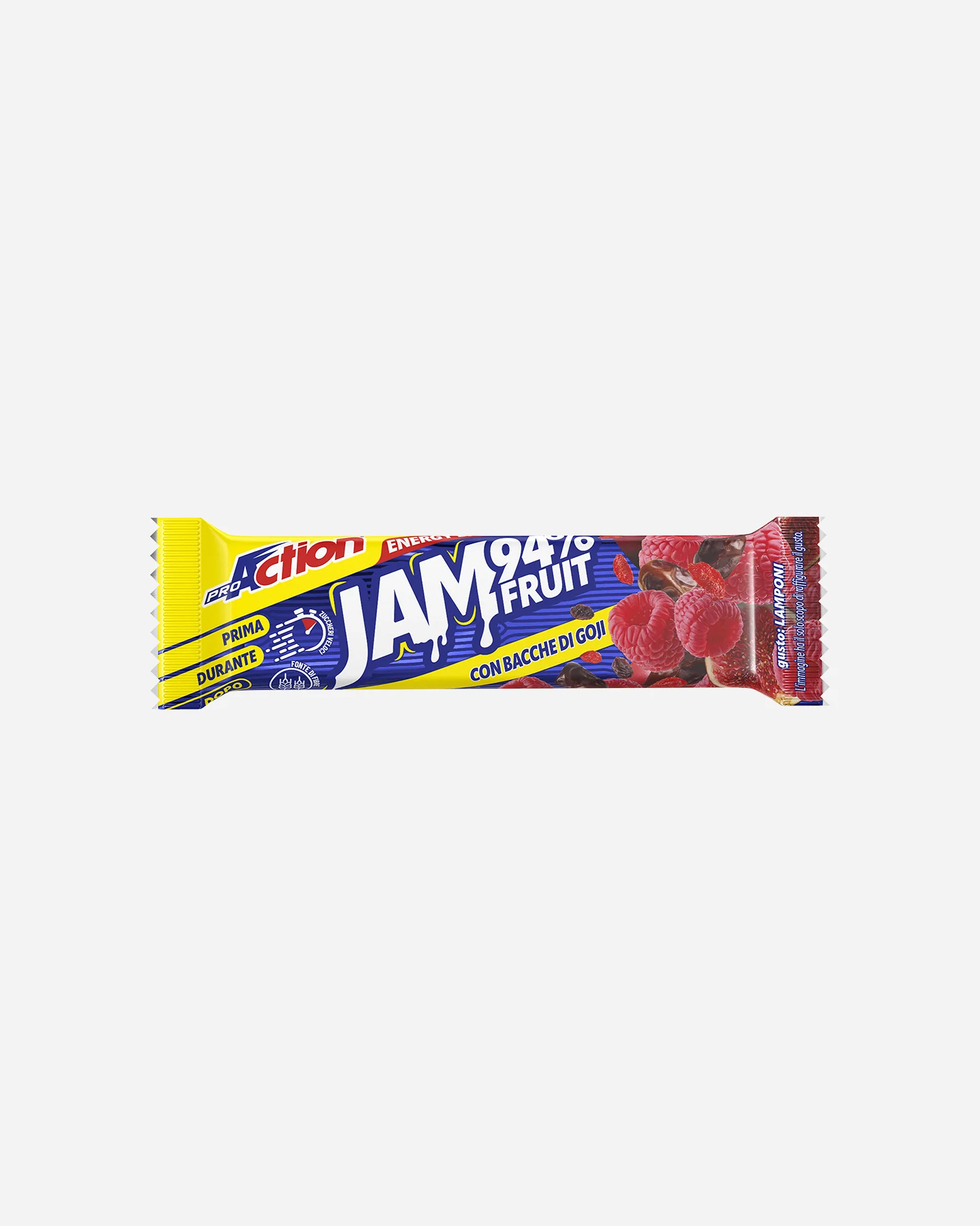 ENERGETICO PROACTION BARRETTA JAM 94% LAMPONI 30 G