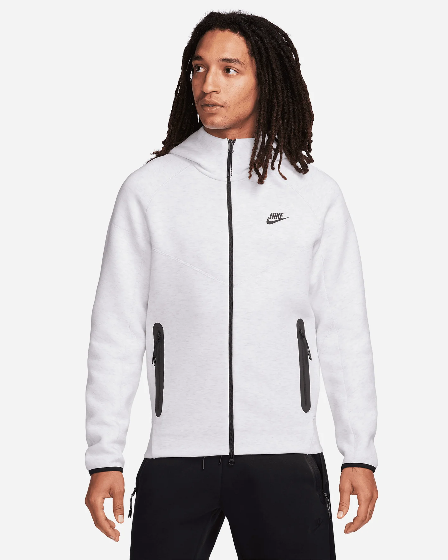 FELPA NIKE TECH FLEECE HO FZ WR FW 24 GRIGIO - Image 13