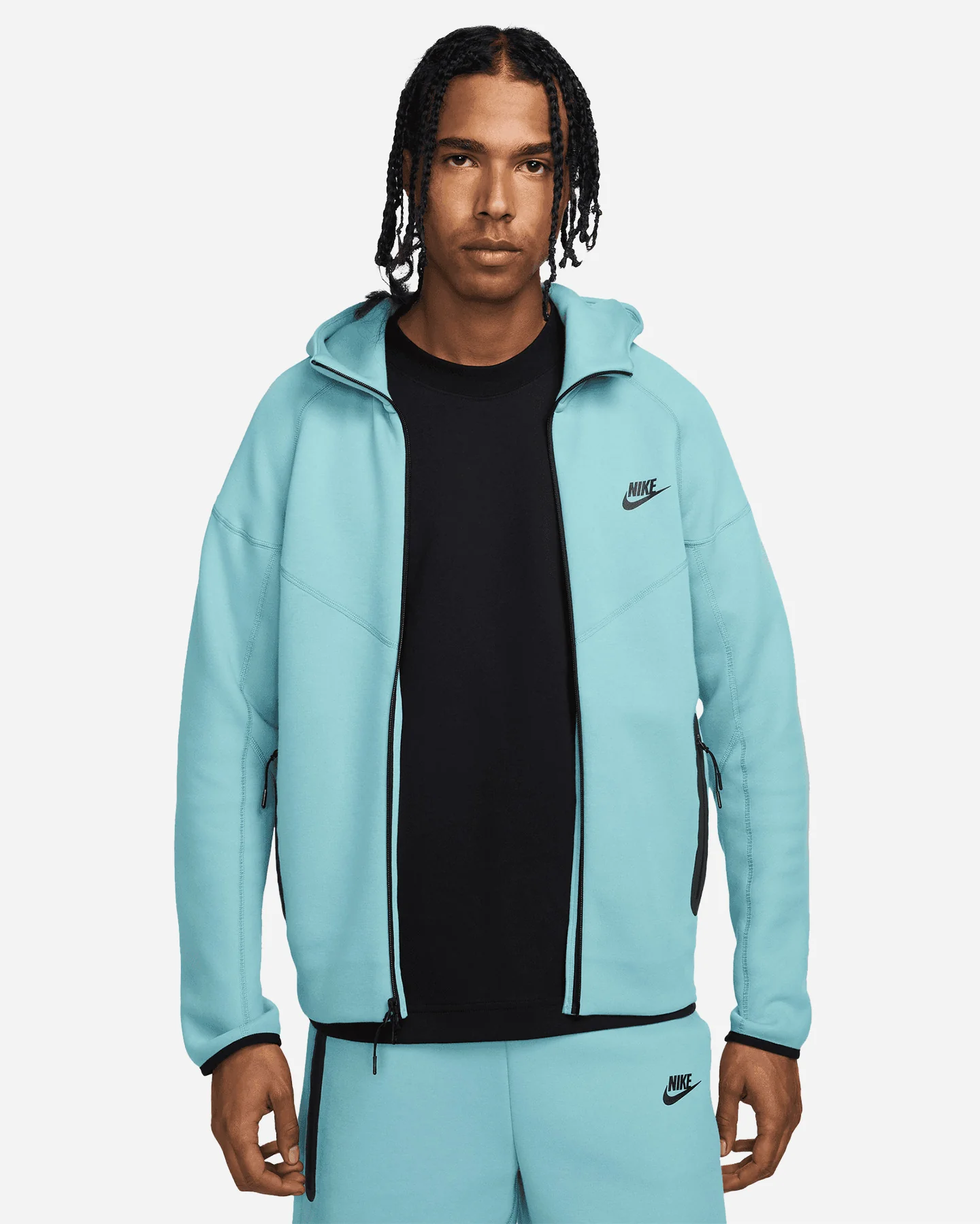 FELPA NIKE TECH FLEECE HO FZ WR FW 24 GRIGIO - Image 202