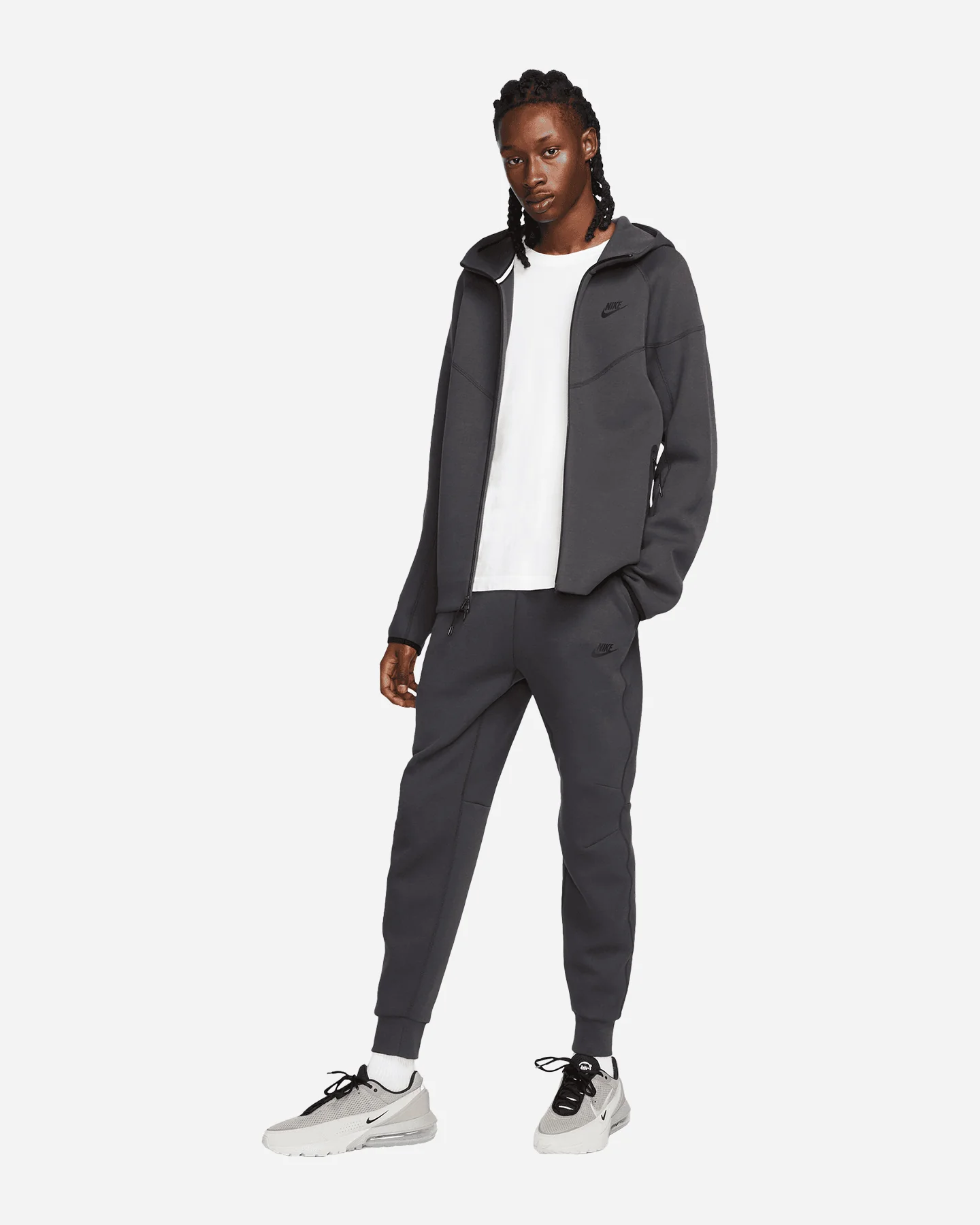 FELPA NIKE TECH FLEECE HO FZ WR FW 24 GRIGIO - Image 54