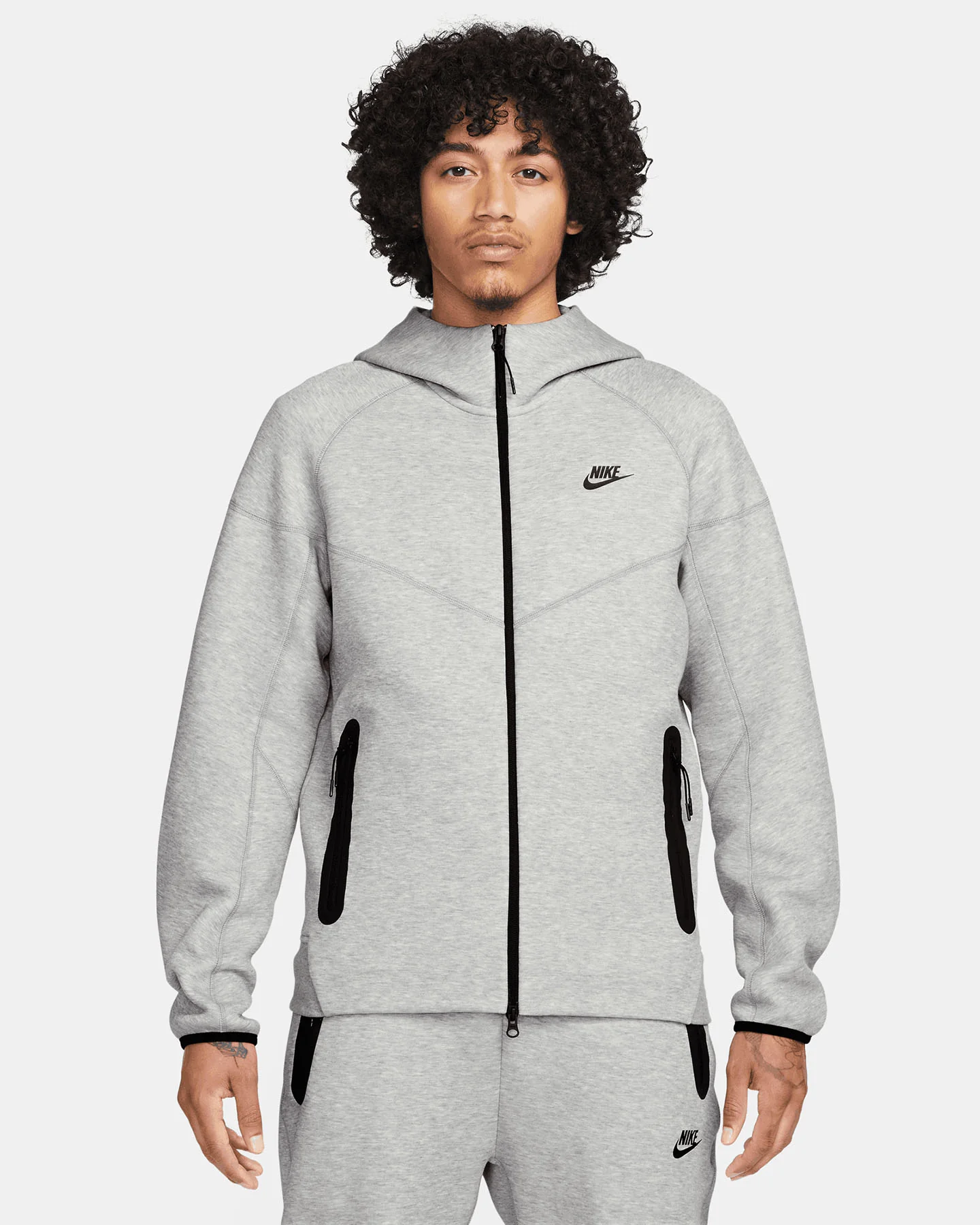FELPA NIKE TECH FLEECE HO FZ WR FW 24 GRIGIO - Image 64
