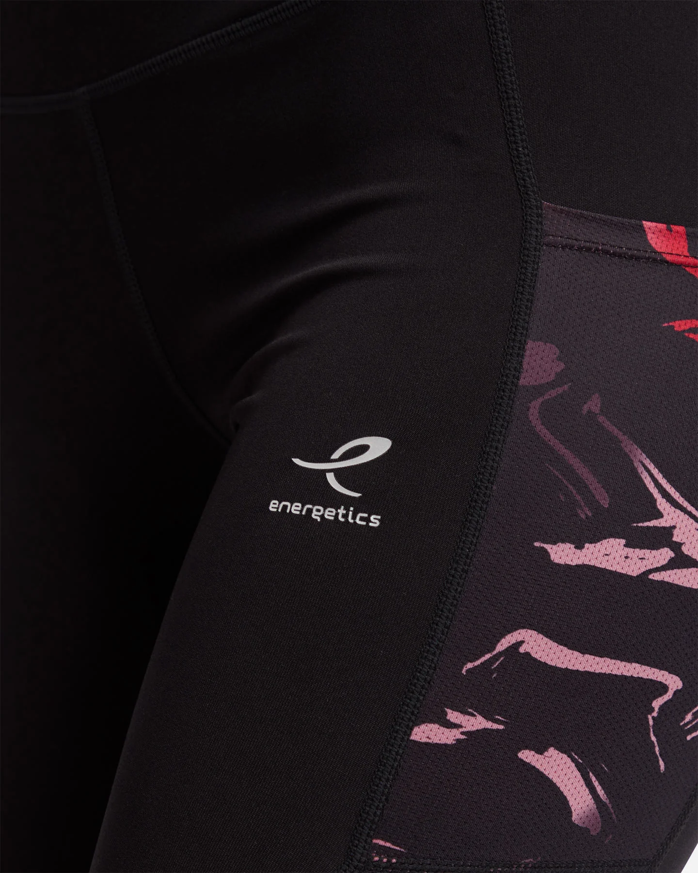 LEGGINGS ENERGETICS KAYLA 3/4 W NERO AOP ROSSO - Image 195