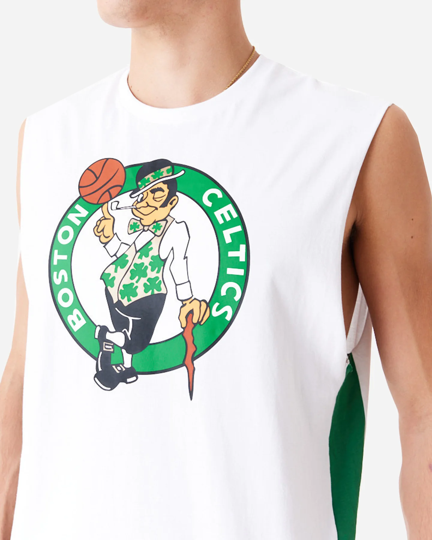 MAGLIA BASKET NEW ERA BIG LOGO BOSTON CELTICS M - Image 3