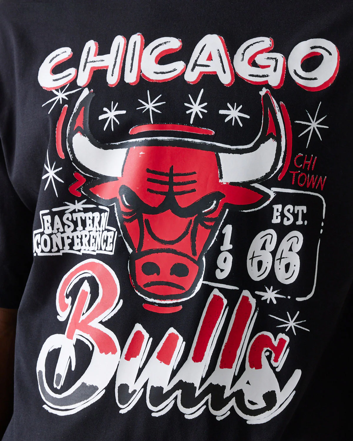 MAGLIA BASKET NEW ERA GRAPHIC CHICAGO BULLS M - Image 5