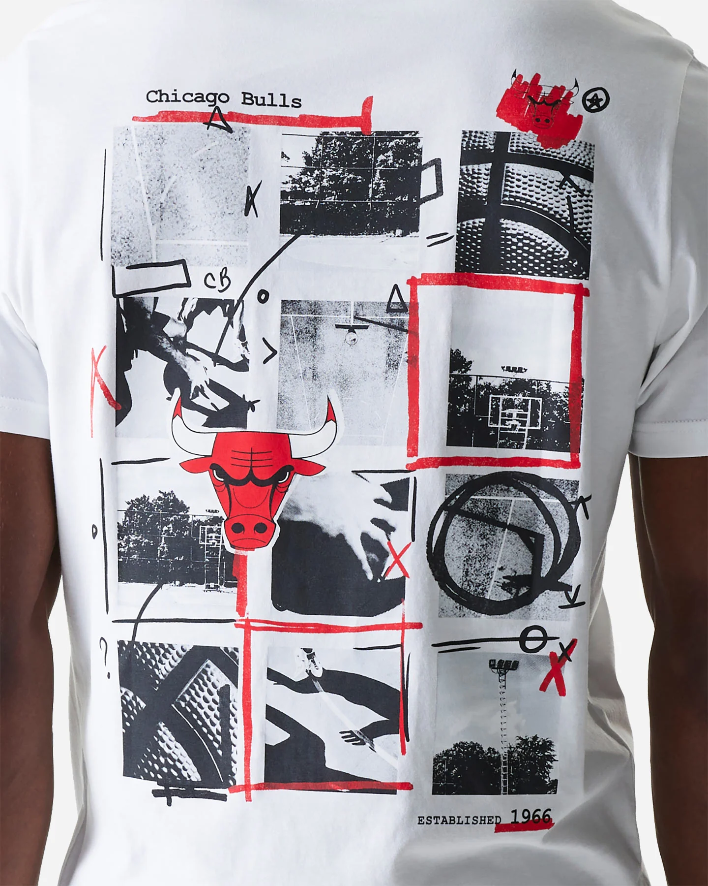MAGLIA BASKET NEW ERA PHOTOGRAPH CHICAGO BULLS M - Image 5