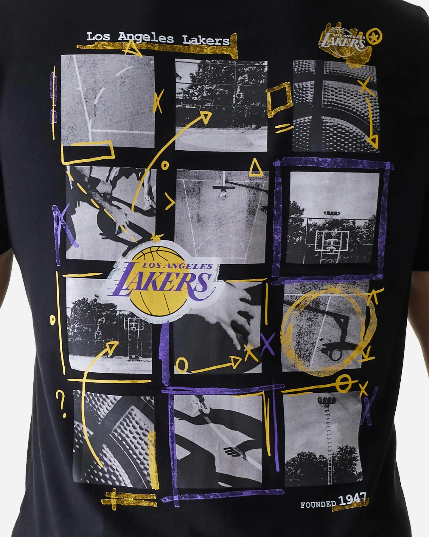 MAGLIA BASKET NEW ERA PHOTOGRAPH LOS ANGELES LAKERS M - Image 5