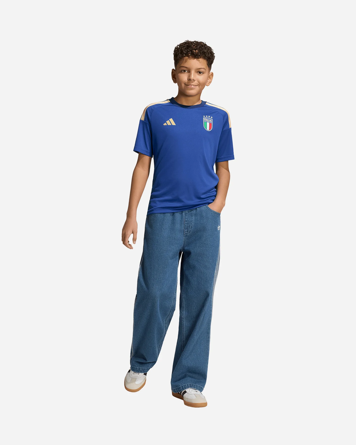 MAGLIA CALCIO UFFICIALE ADIDAS ITALIA 26 HOME FAN JR - Image 3