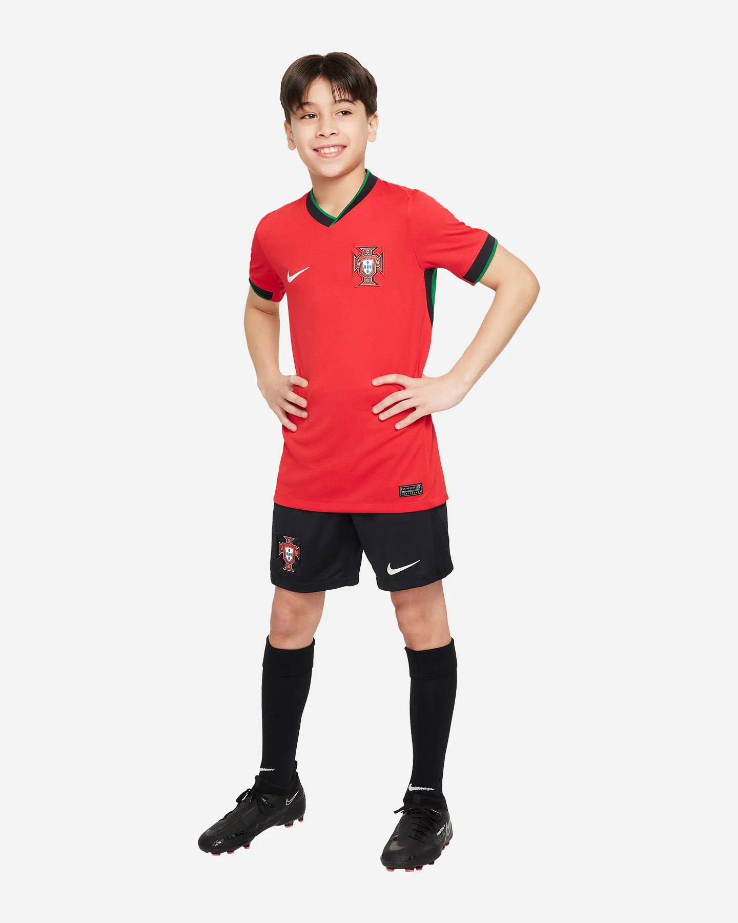 MAGLIA CALCIO UFFICIALE NIKE DRI FIT PORTOGALLO HOME 23-24 JR - Image 7