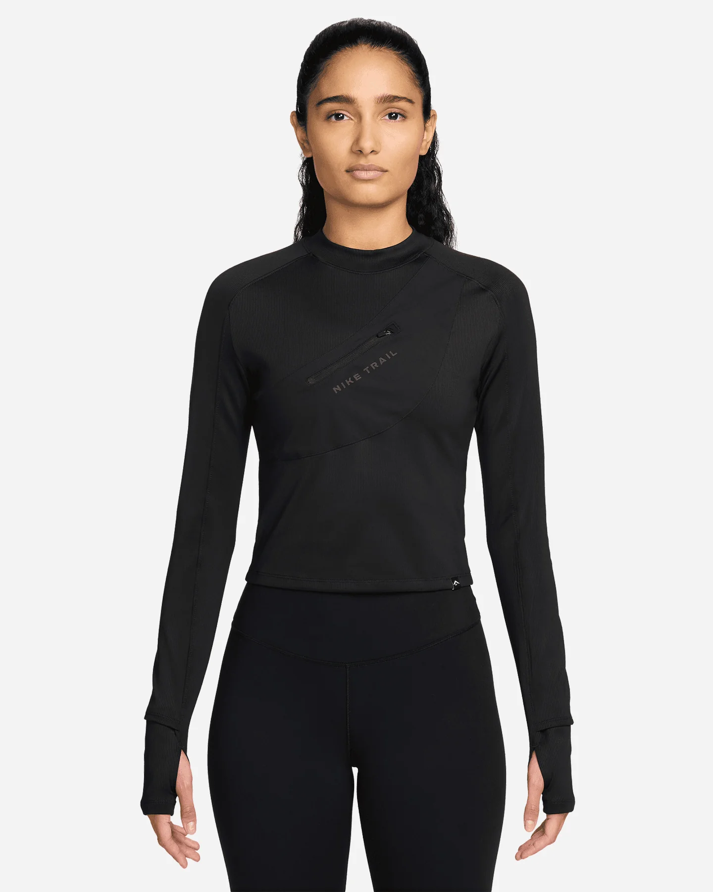 MAGLIA RUNNING NIKE TRAIL CROPPED W