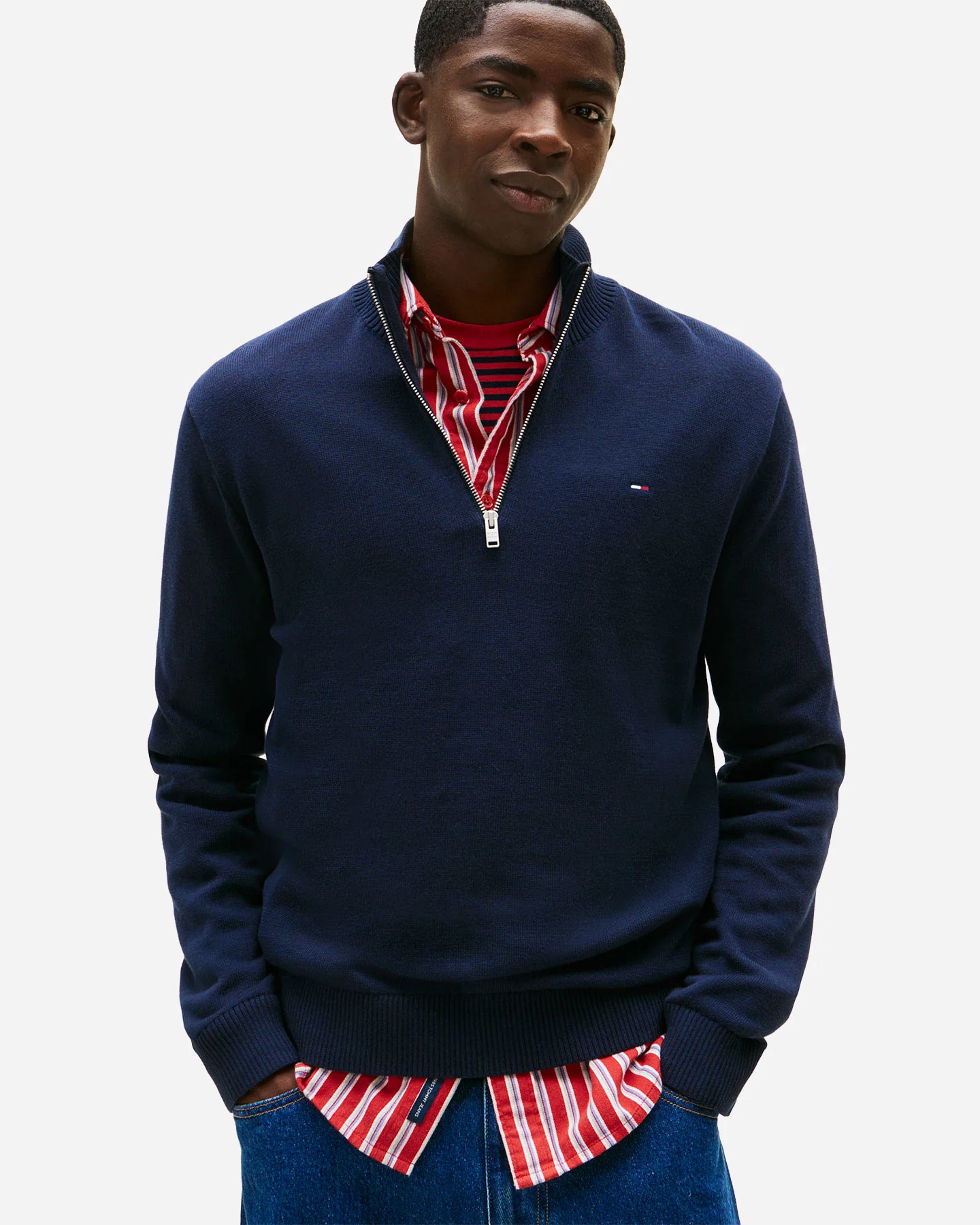MAGLIONE TOMMY HILFIGER ZIP ESSENTIAL M - Image 2