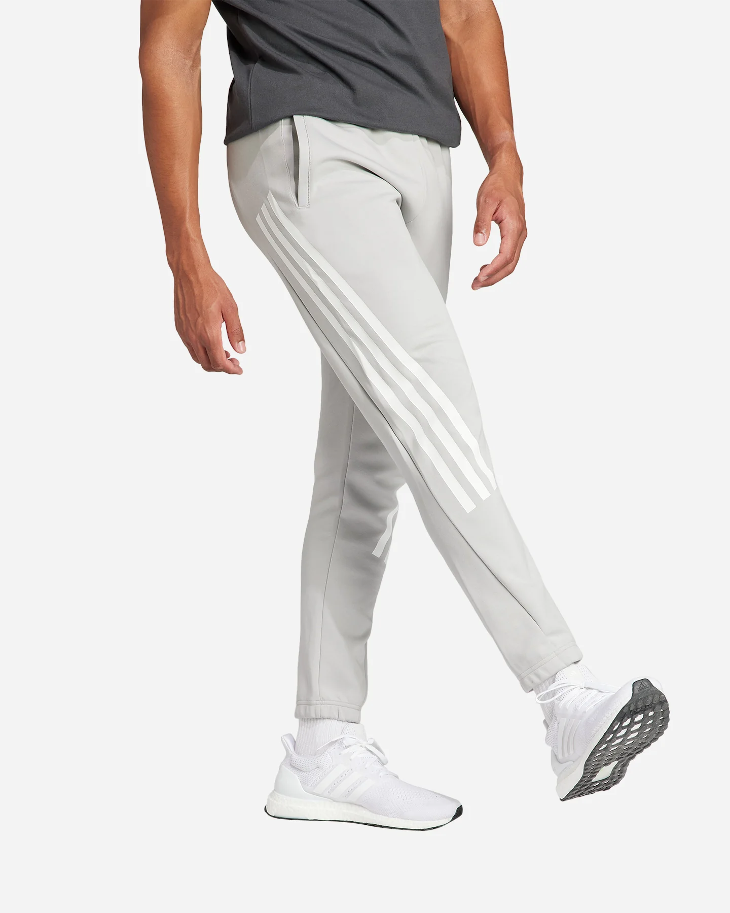 PANTA ADIDAS FI 3S GRIGIO KNIT - Image 4