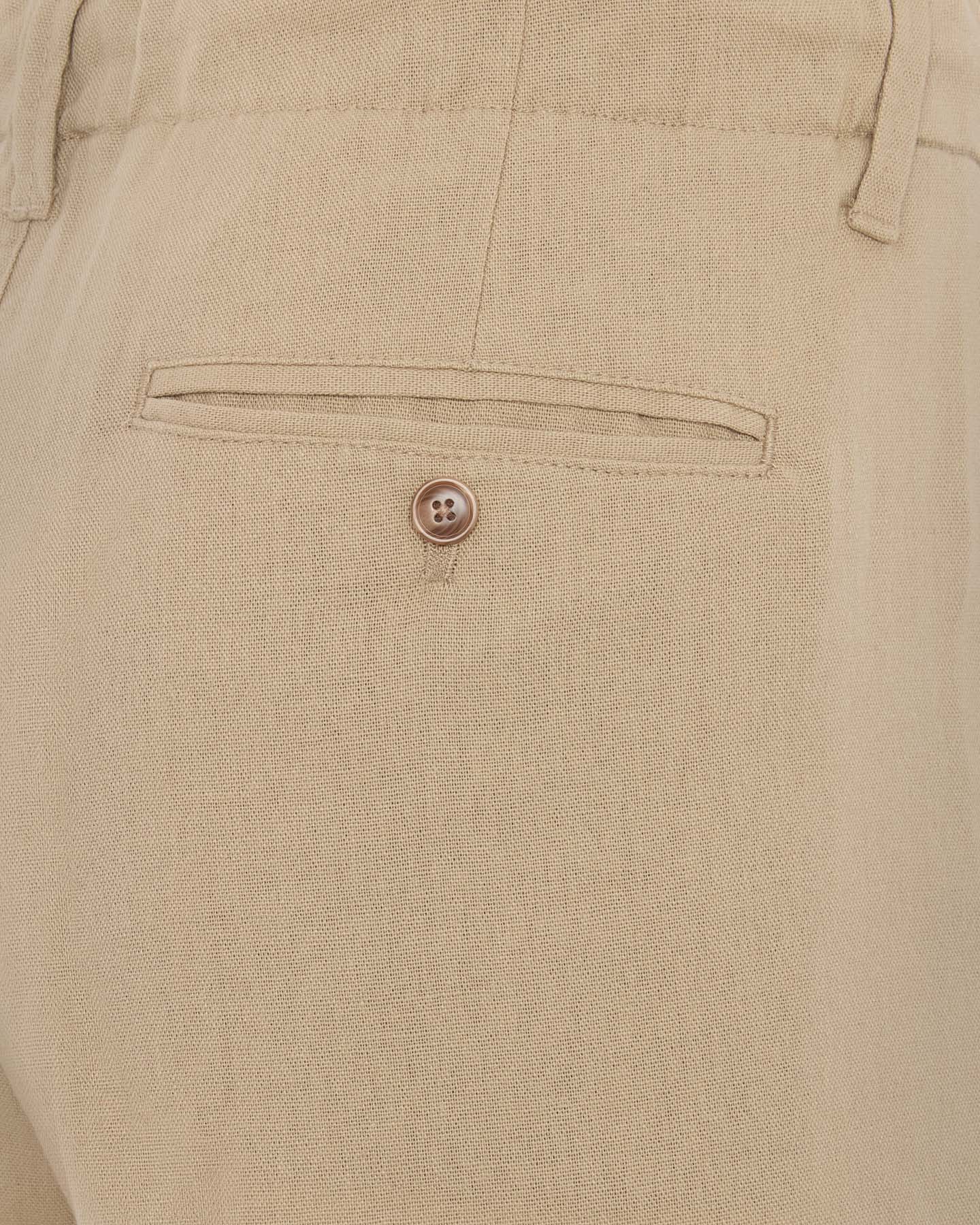 PANTA ONS M LEO CROP PANTALACCIO MISTO LINO BEIGE - Image 3