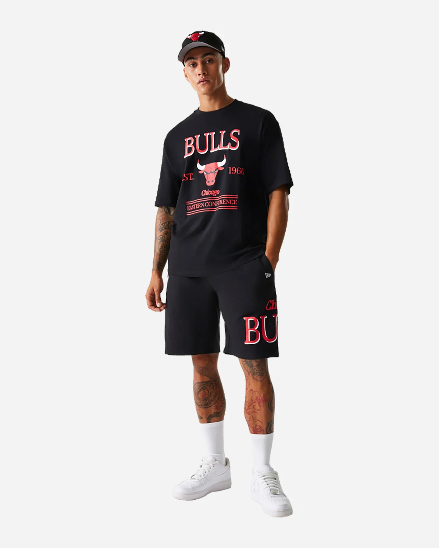 PANTALONCINI BASKET NEW ERA NBA GRAPHIC BULLS M - Image 3