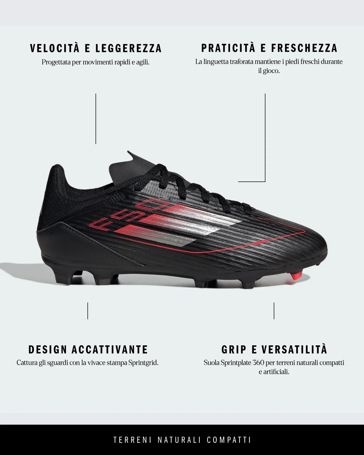 SCARPE CALCIO ADIDAS F50 FG-MG JR - Image 5