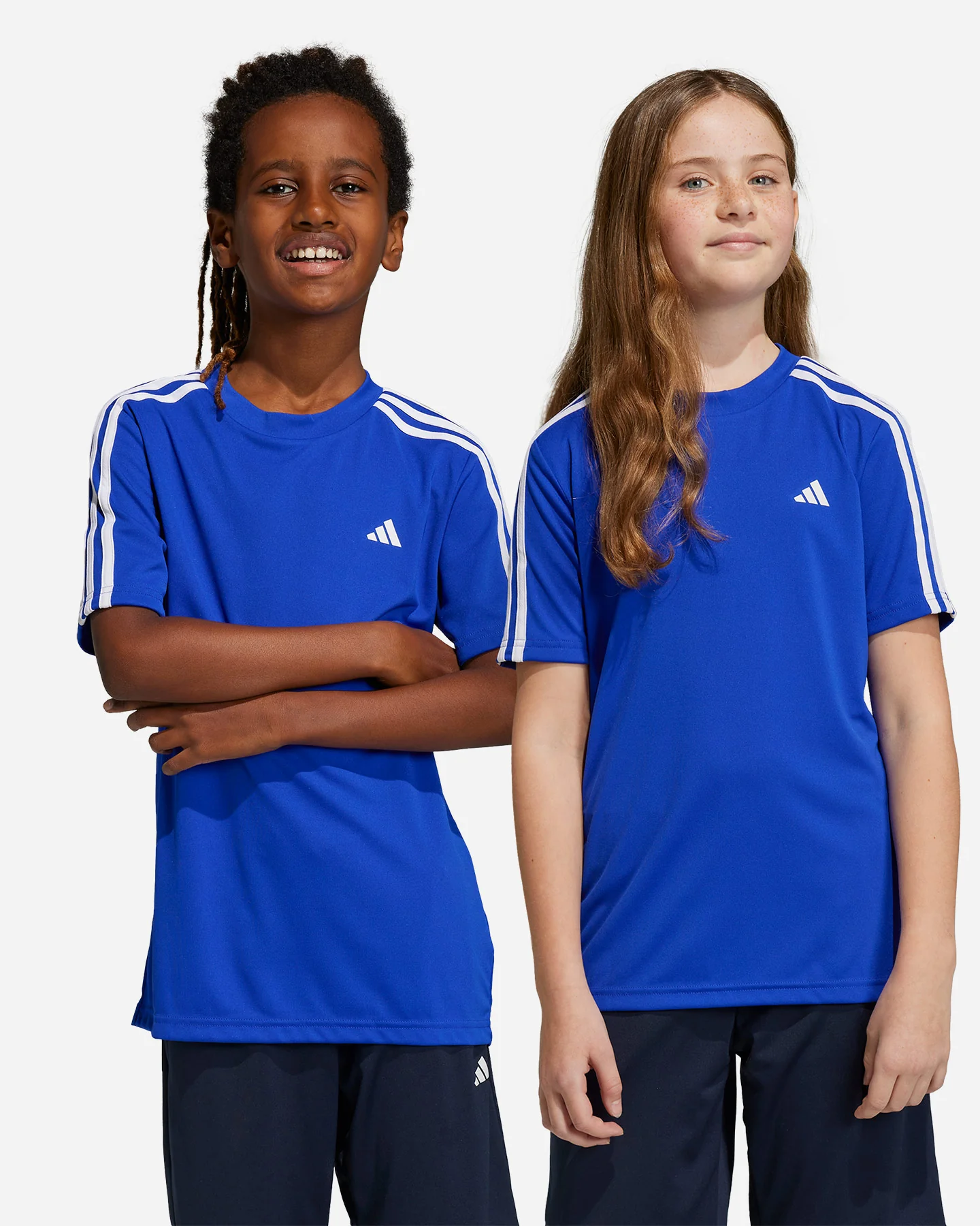SET ADIDAS BOY POLY TEE+SHORT ROYAL BLU - Image 90