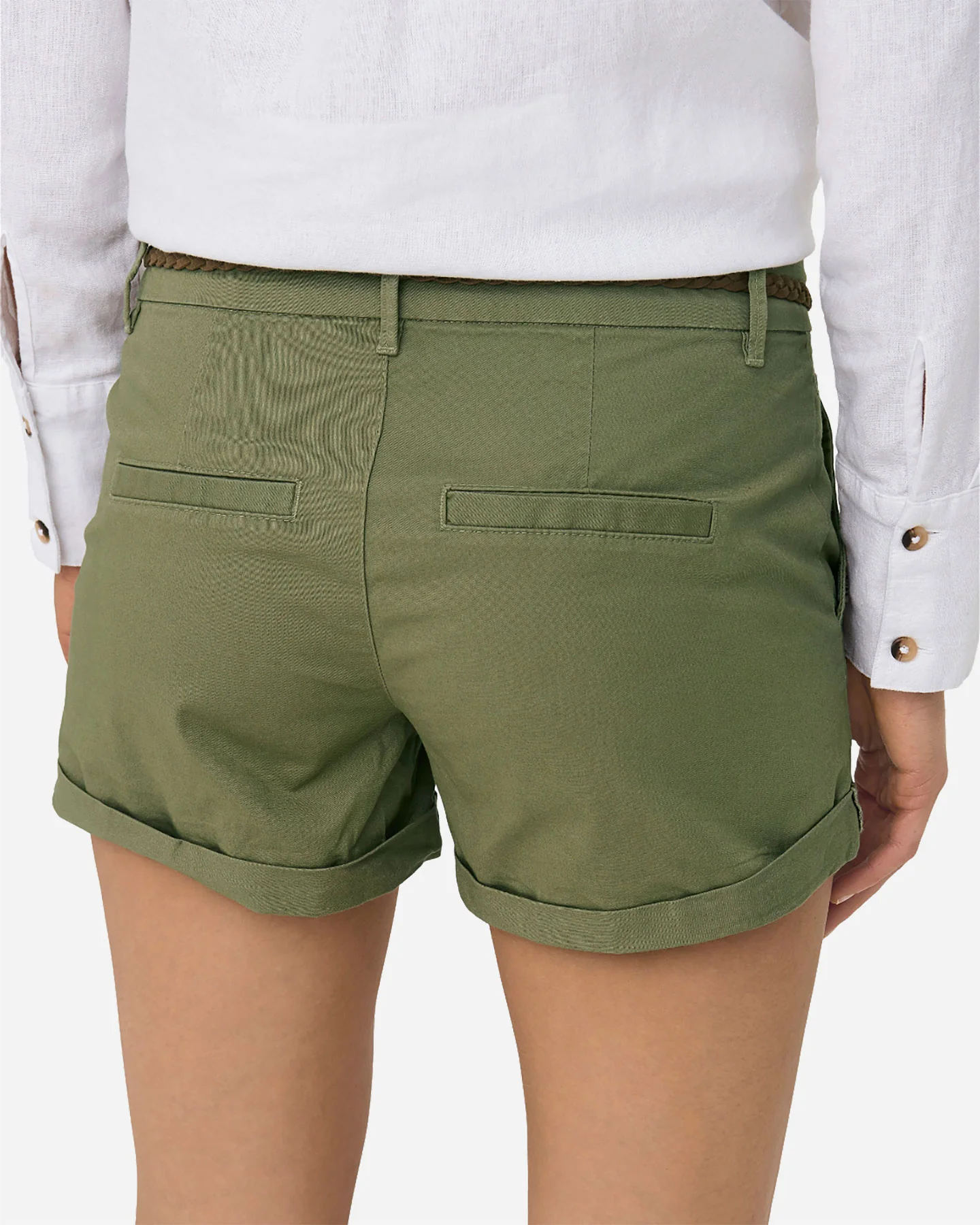 SHORT ONLY W EVELYN COT 5 TS VERDE - Image 10