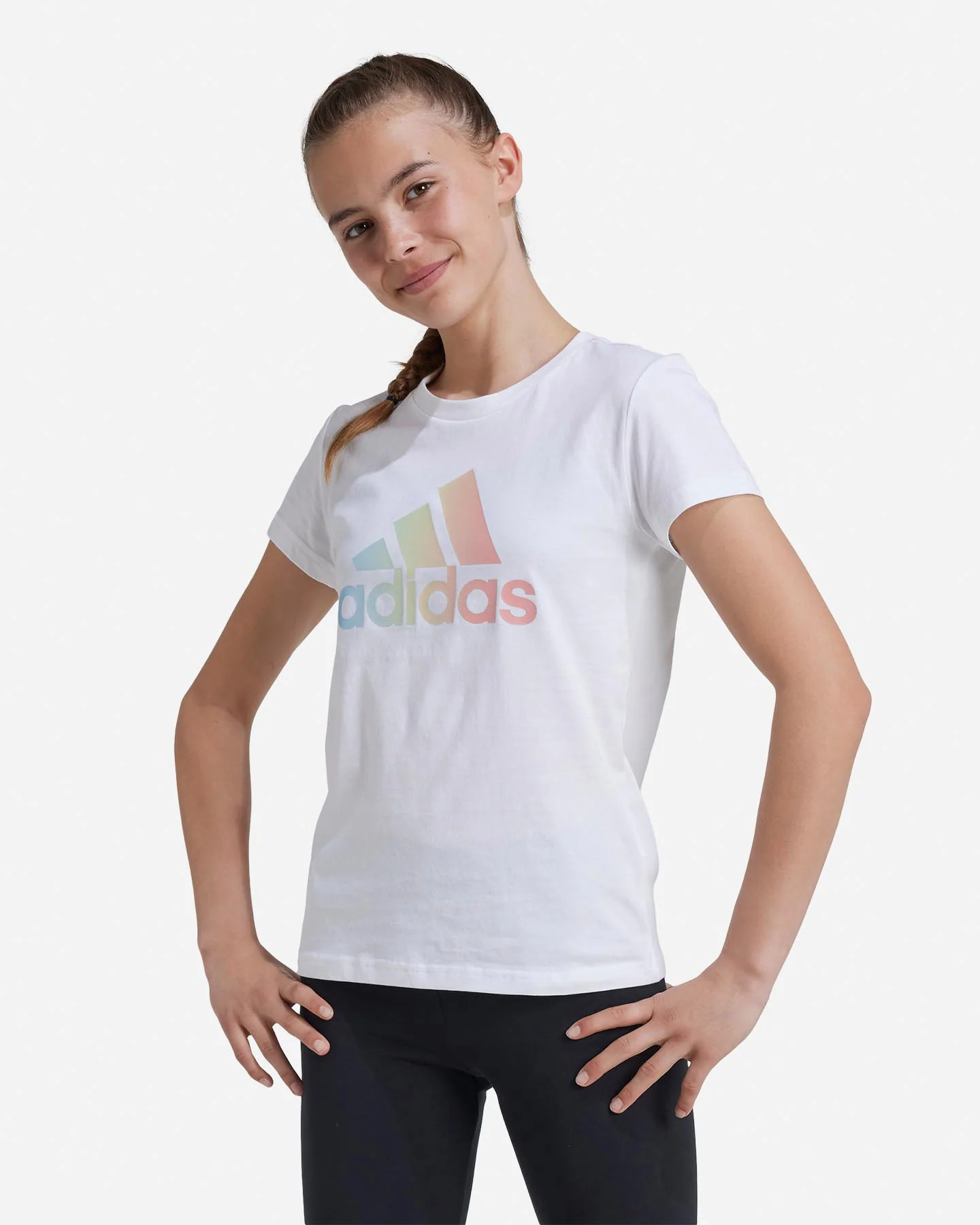 T SHIRT ADIDAS BIG LOGO RAINBOW JR - Image 2