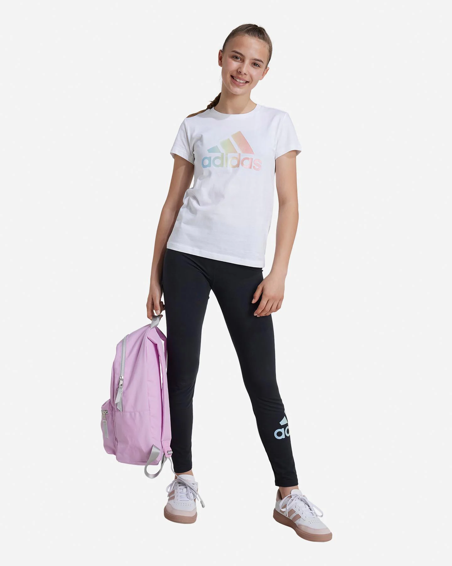 T SHIRT ADIDAS BIG LOGO RAINBOW JR - Image 4