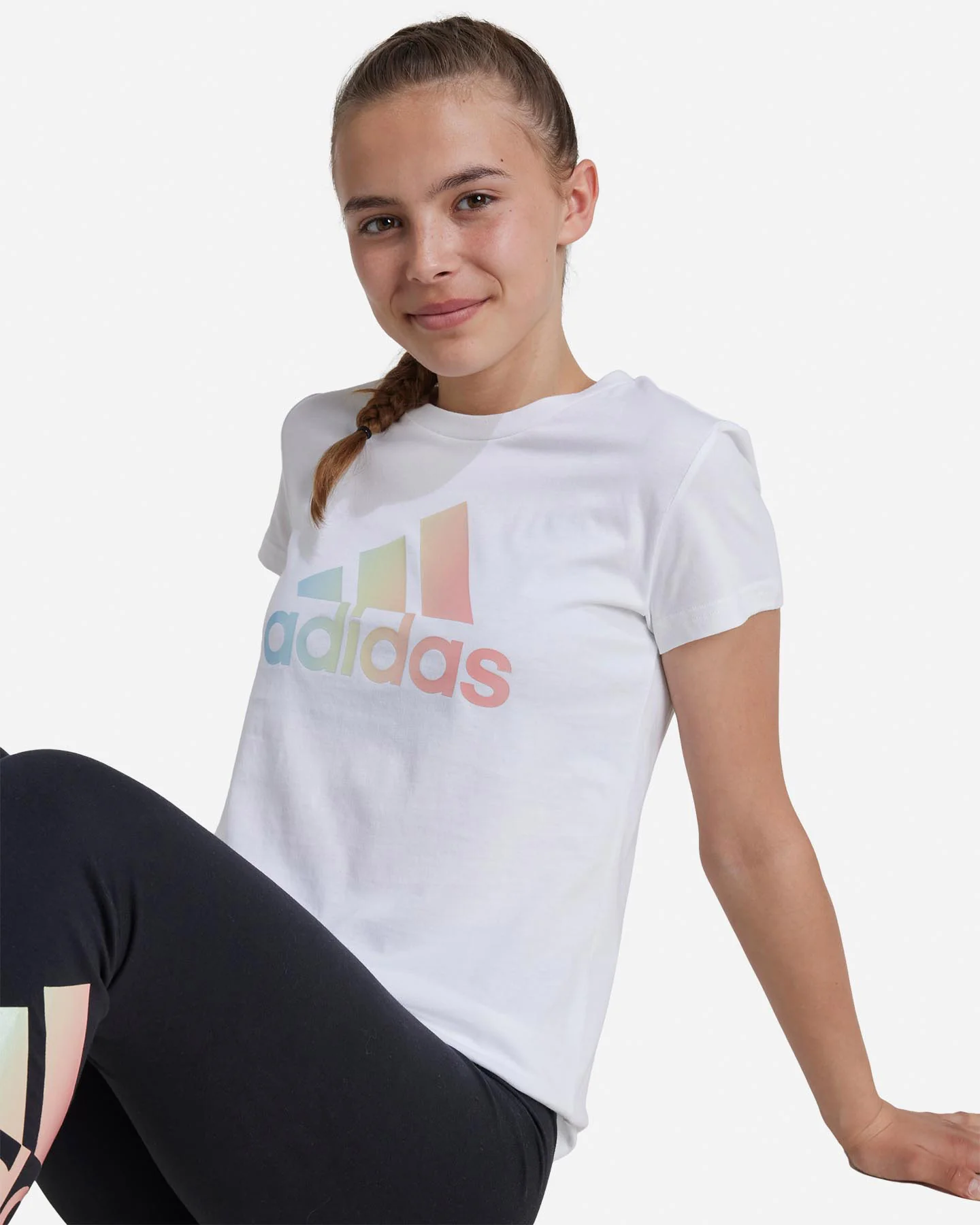 T SHIRT ADIDAS BIG LOGO RAINBOW JR - Image 6