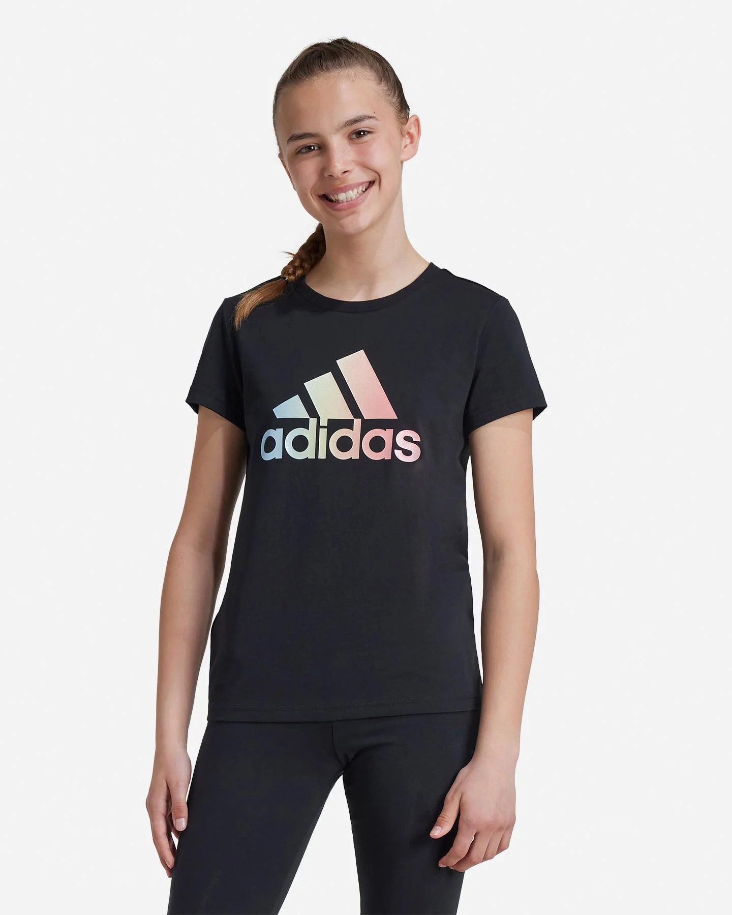 T SHIRT ADIDAS BIG LOGO RAINBOW JR - Image 2