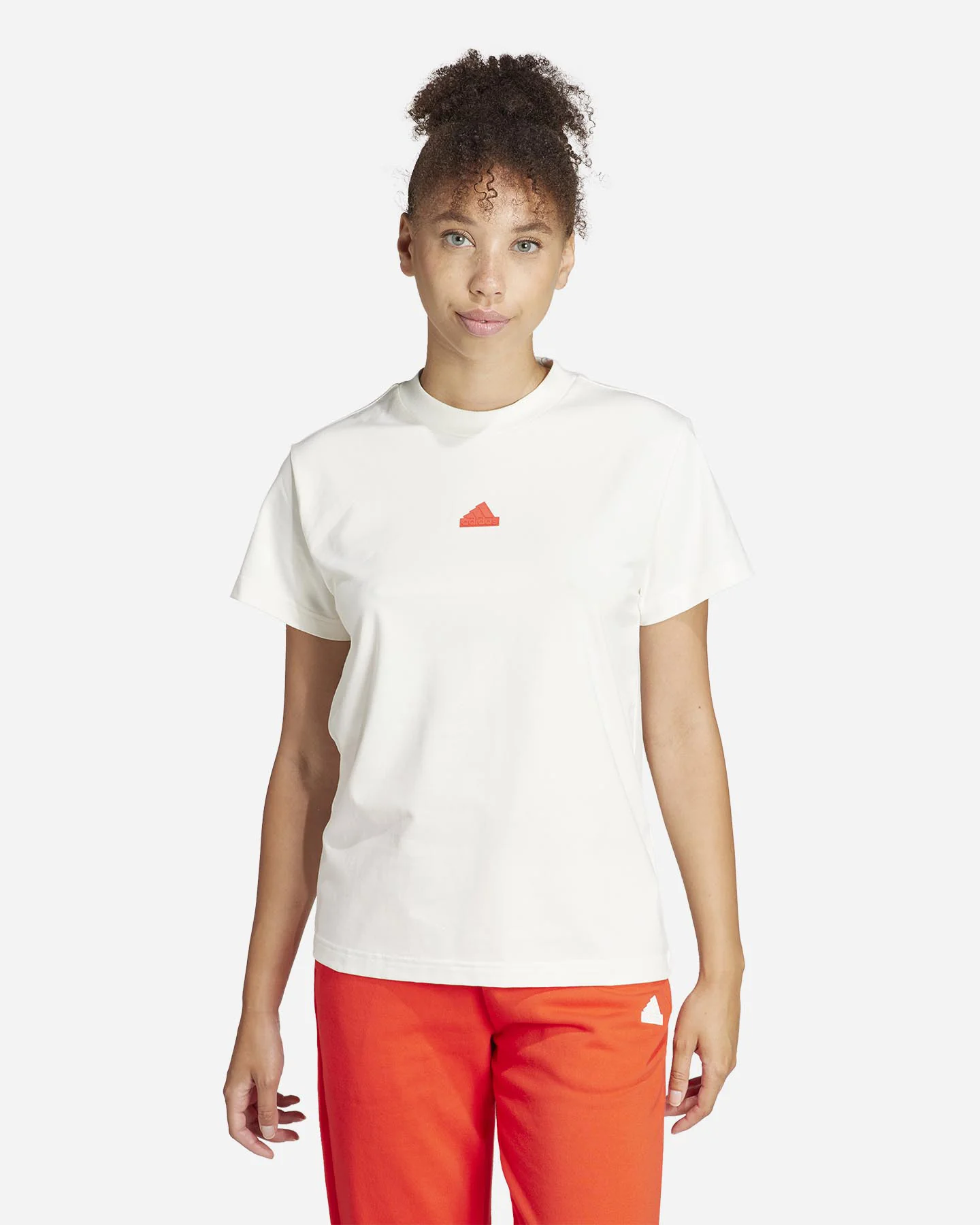 T.SHIRT ADIDAS W JERS MC GC SLOG PANNA/ARANCIO - Image 32