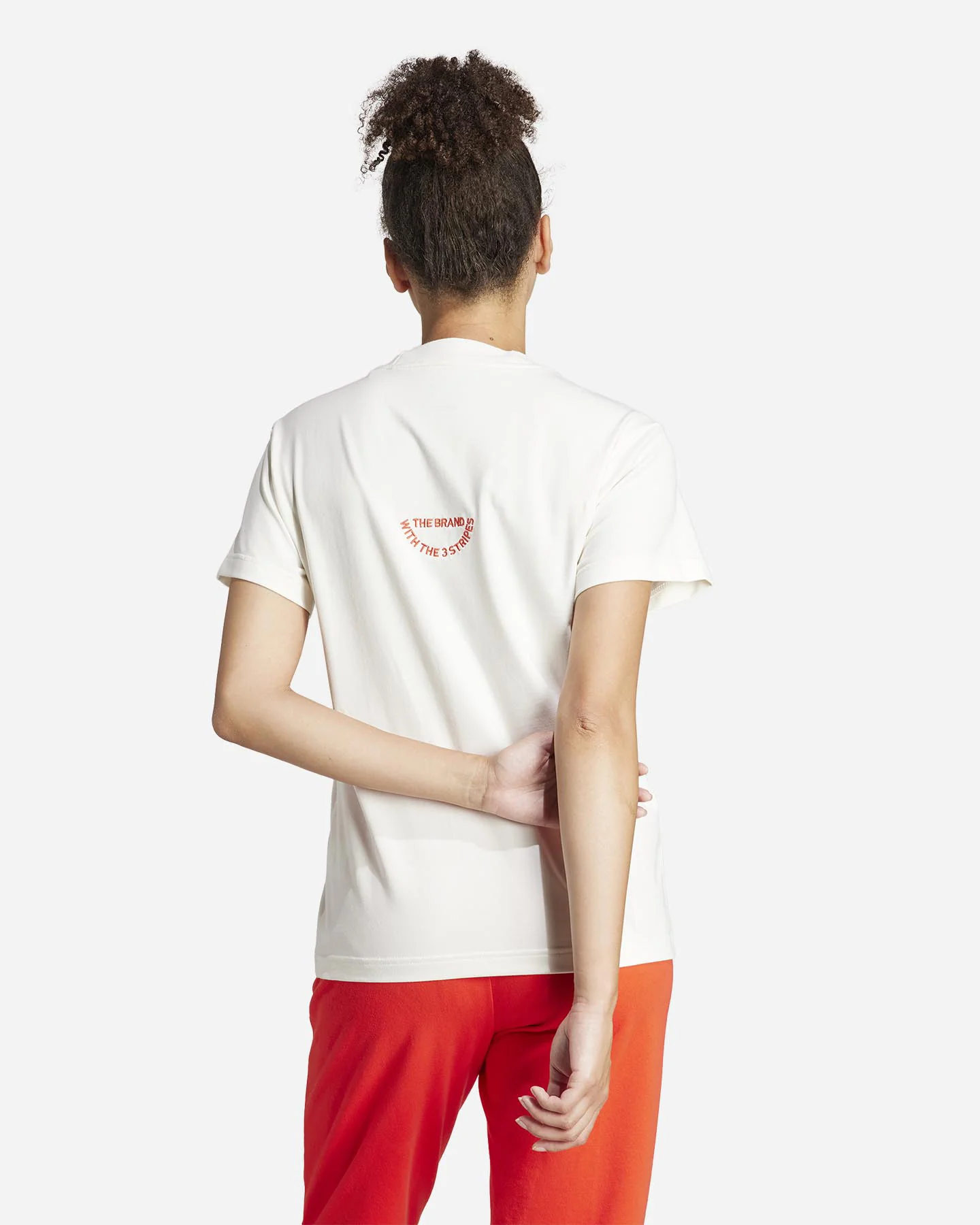 T.SHIRT ADIDAS W JERS MC GC SLOG PANNA/ARANCIO - Image 45