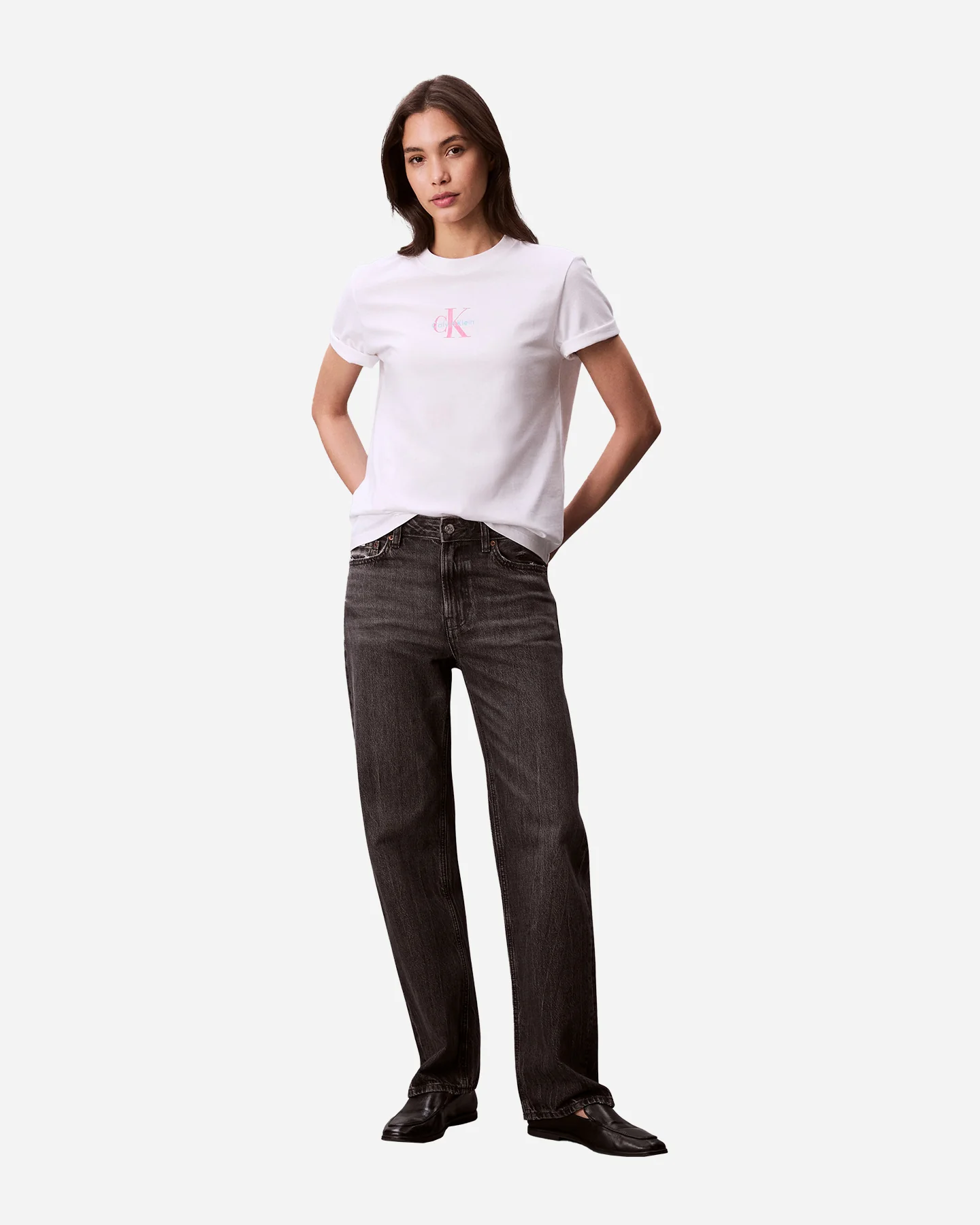 T SHIRT CALVIN KLEIN JEANS LOGO GLITTER W - Image 3