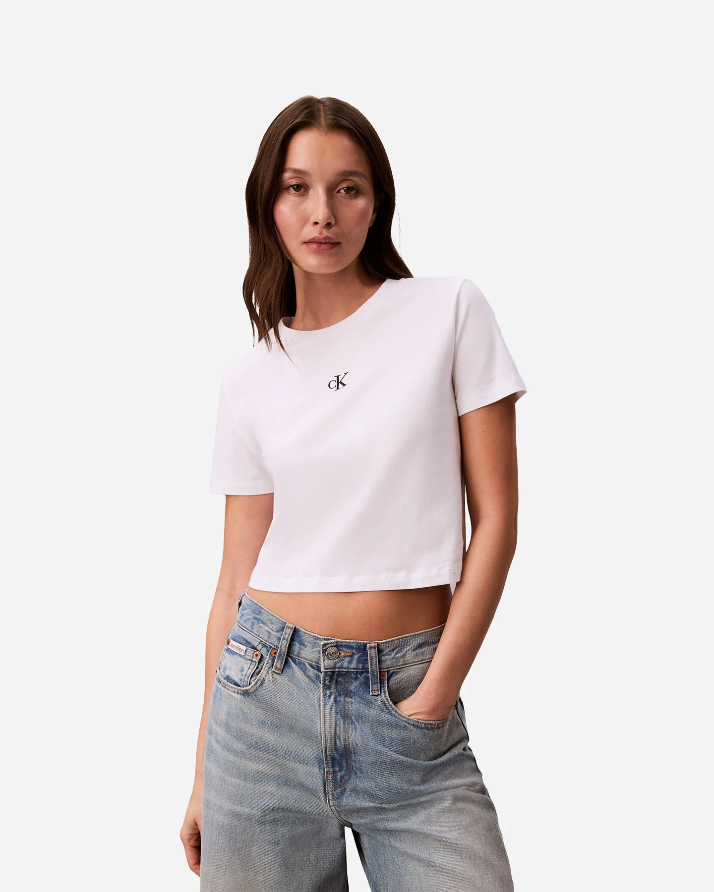T SHIRT CALVIN KLEIN JEANS SMALL LOGO W - Image 2