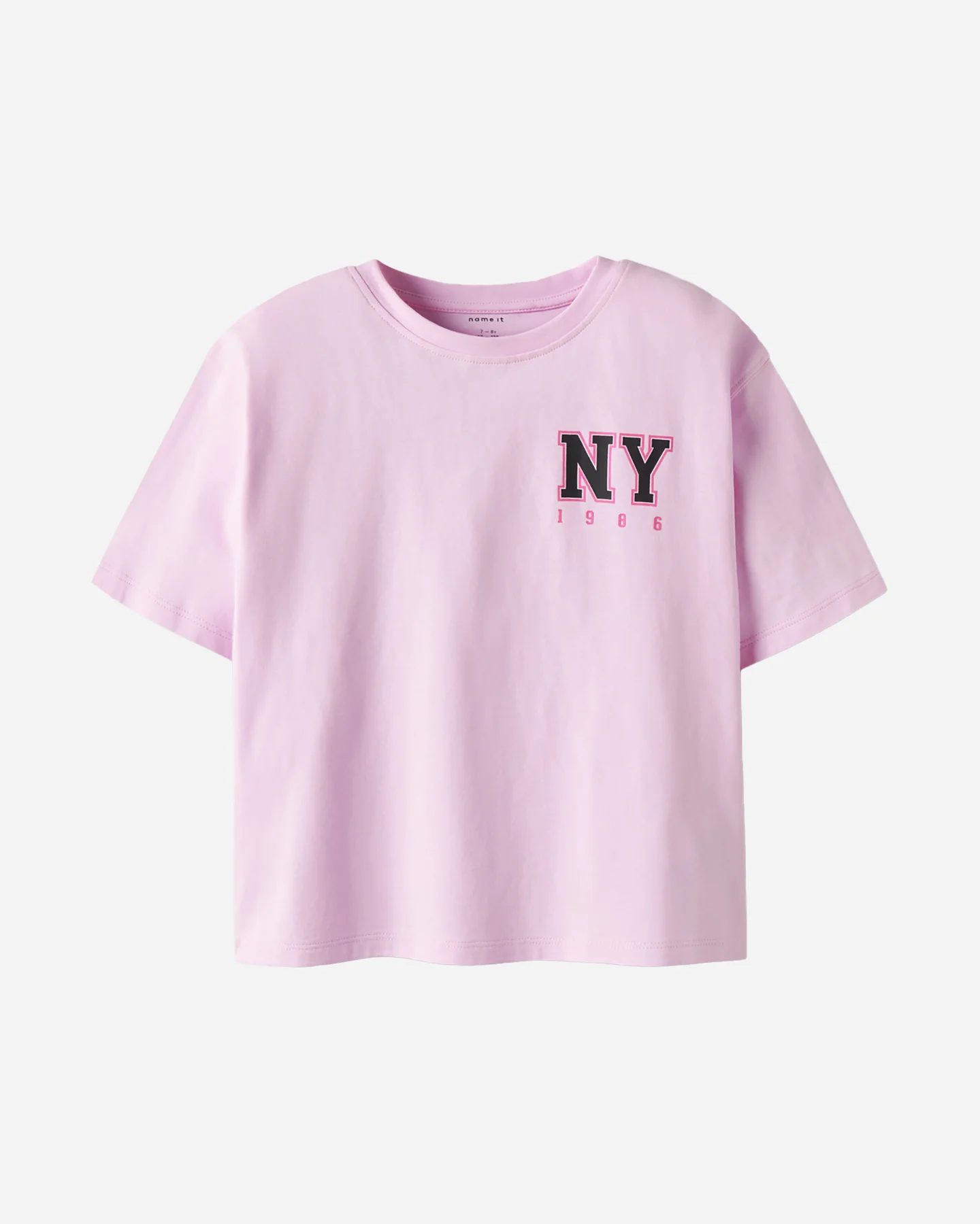 T SHIRT NAME IT BOXY NY NEON JR