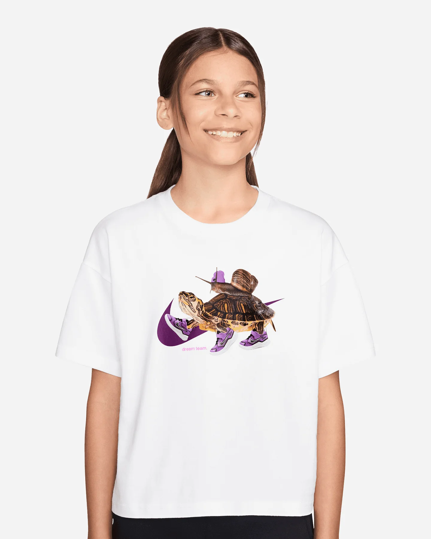 T SHIRT NIKE BOXY TURTLE GRAPHIC JR