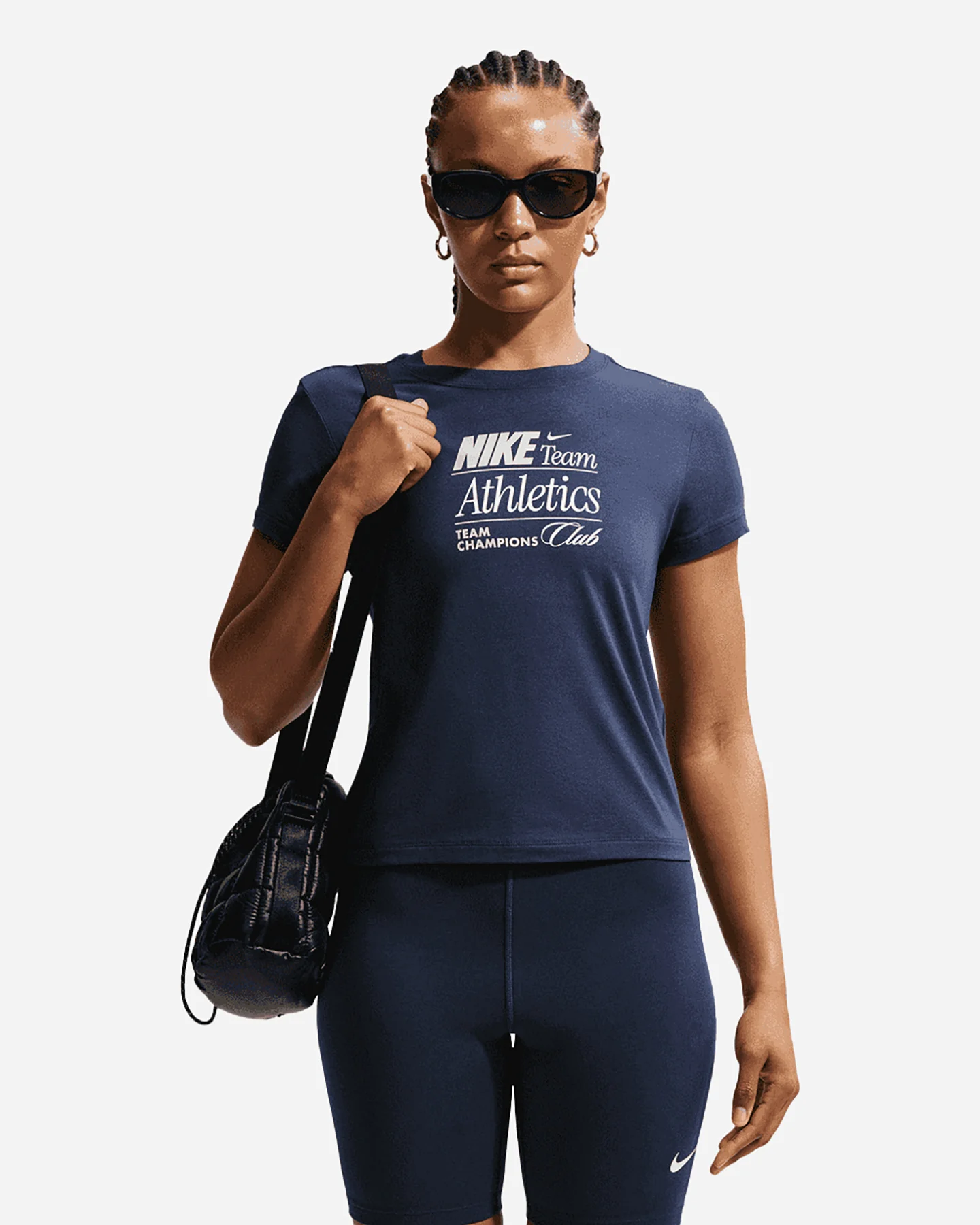 T SHIRT NIKE CHILL CROP PRINTED W
