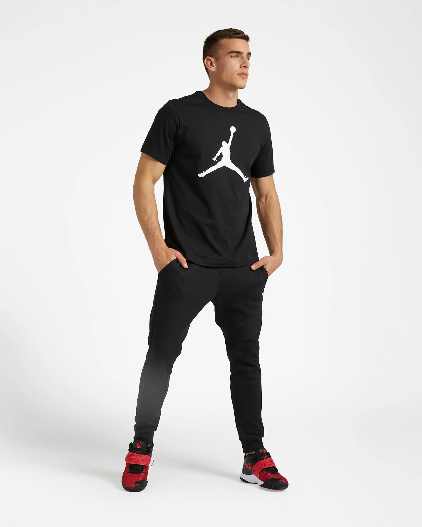 T-SHIRT NIKE JORDAN JUMPMAN CREW BLK - Image 2