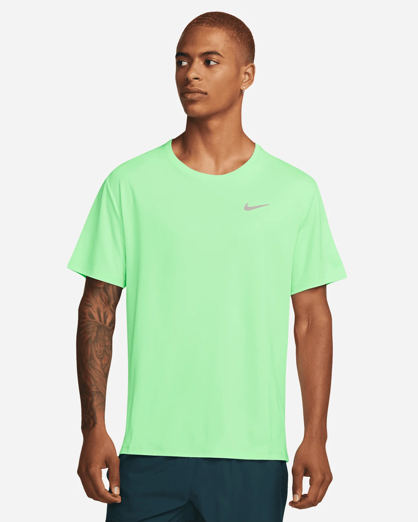 T-SHIRT NIKE M MILER LIME