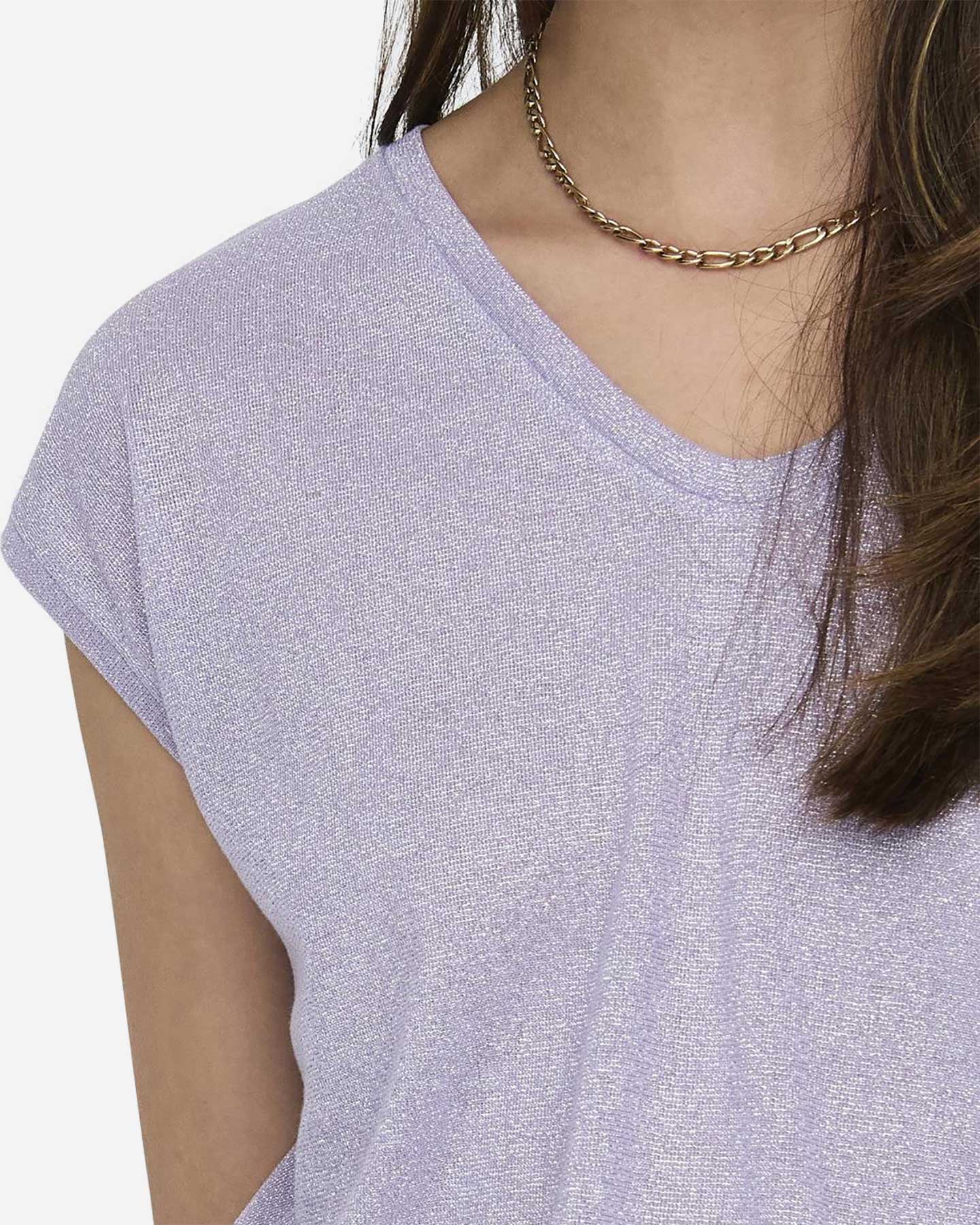 T.SHIRT ONLY W SILVERY MC LUREX LILLA - Image 52