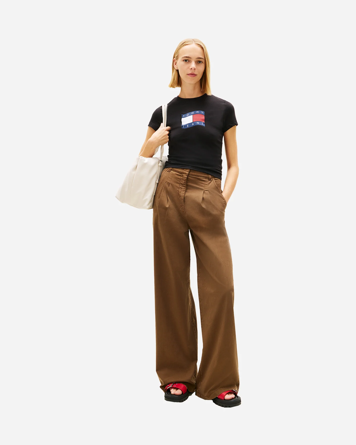T SHIRT TOMMY HILFIGER SLIM WAVY FLAG W - Image 3