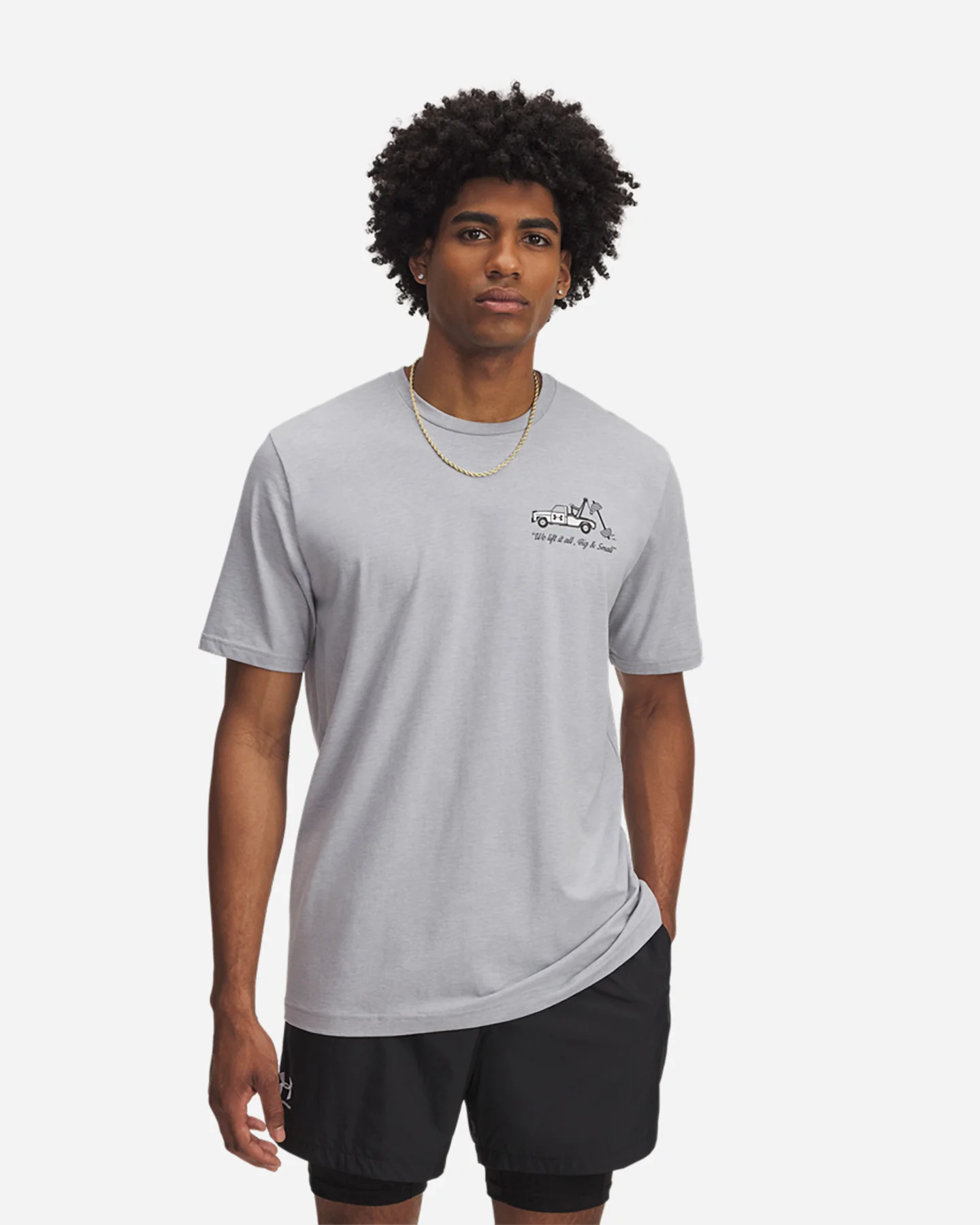 T SHIRT UNDER ARMOUR TRUCK BIG LOGO M - Image 4