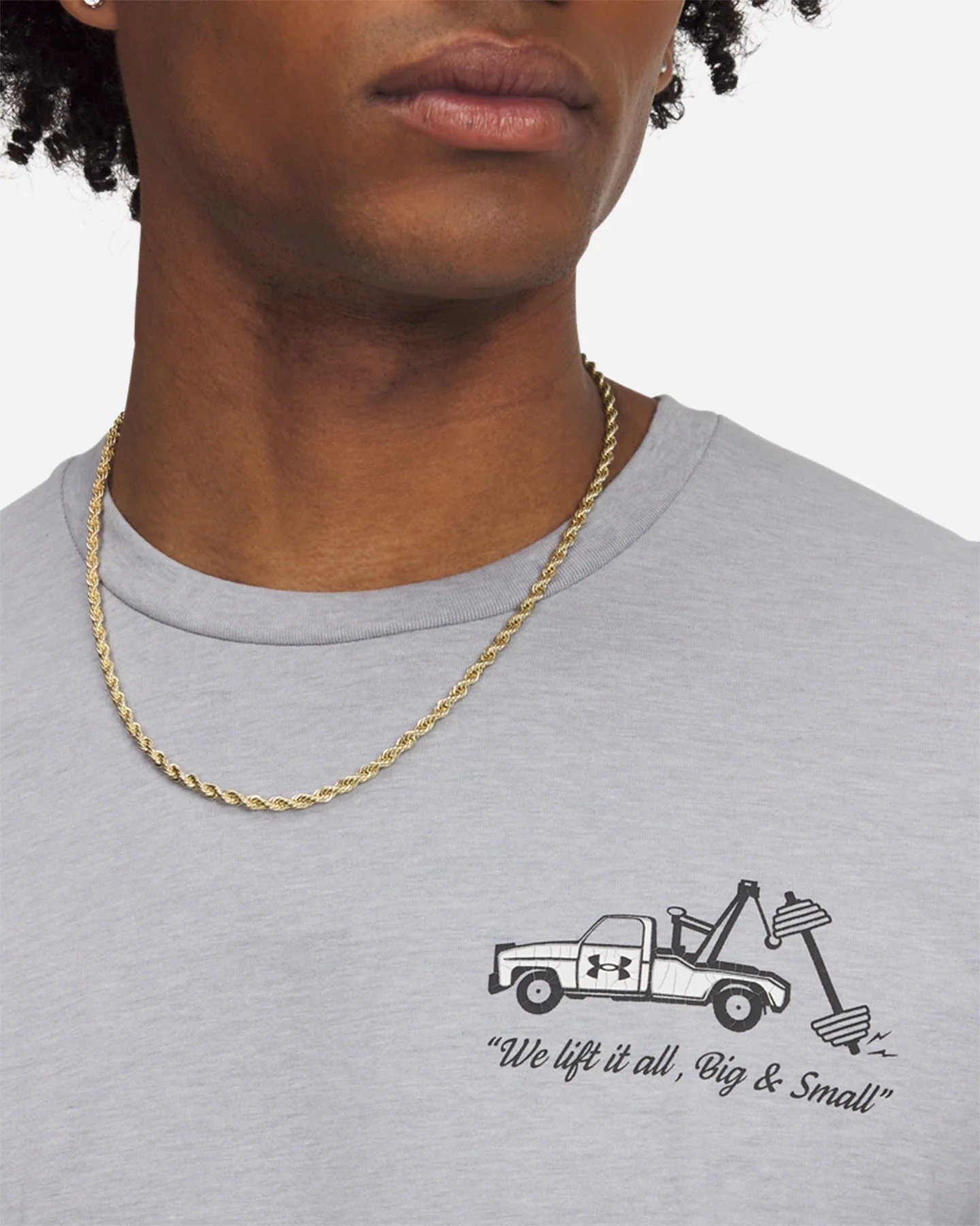 T SHIRT UNDER ARMOUR TRUCK BIG LOGO M - Image 6
